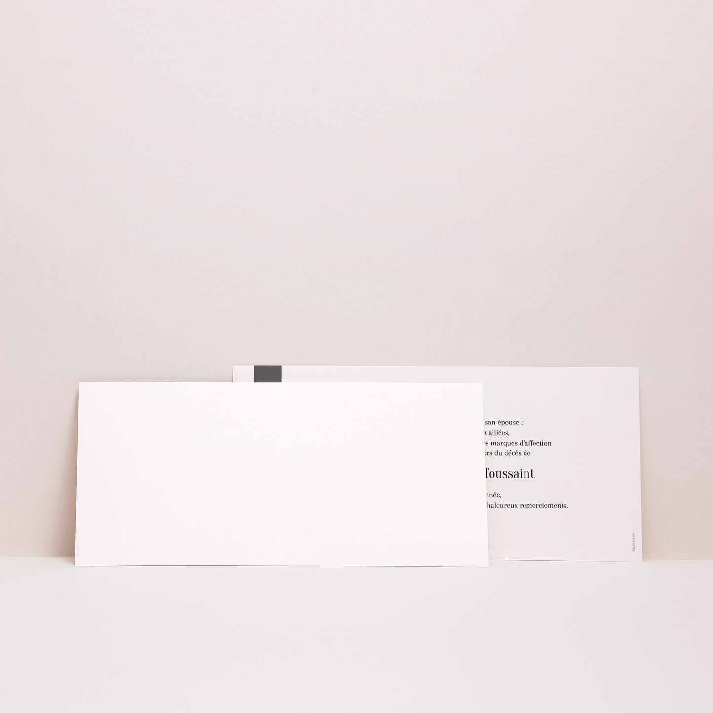 Faire-part Décès Panoramique paysage En grand deuil photo N° 3