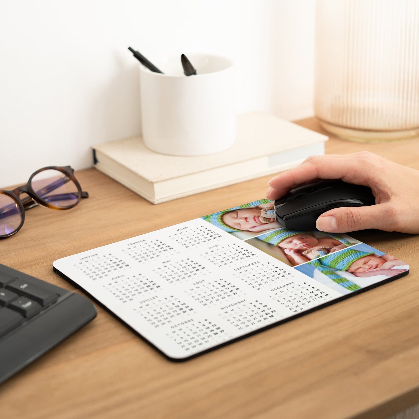 Tapis de souris Objets Rectangle Calendrier multicolor photo N° 2