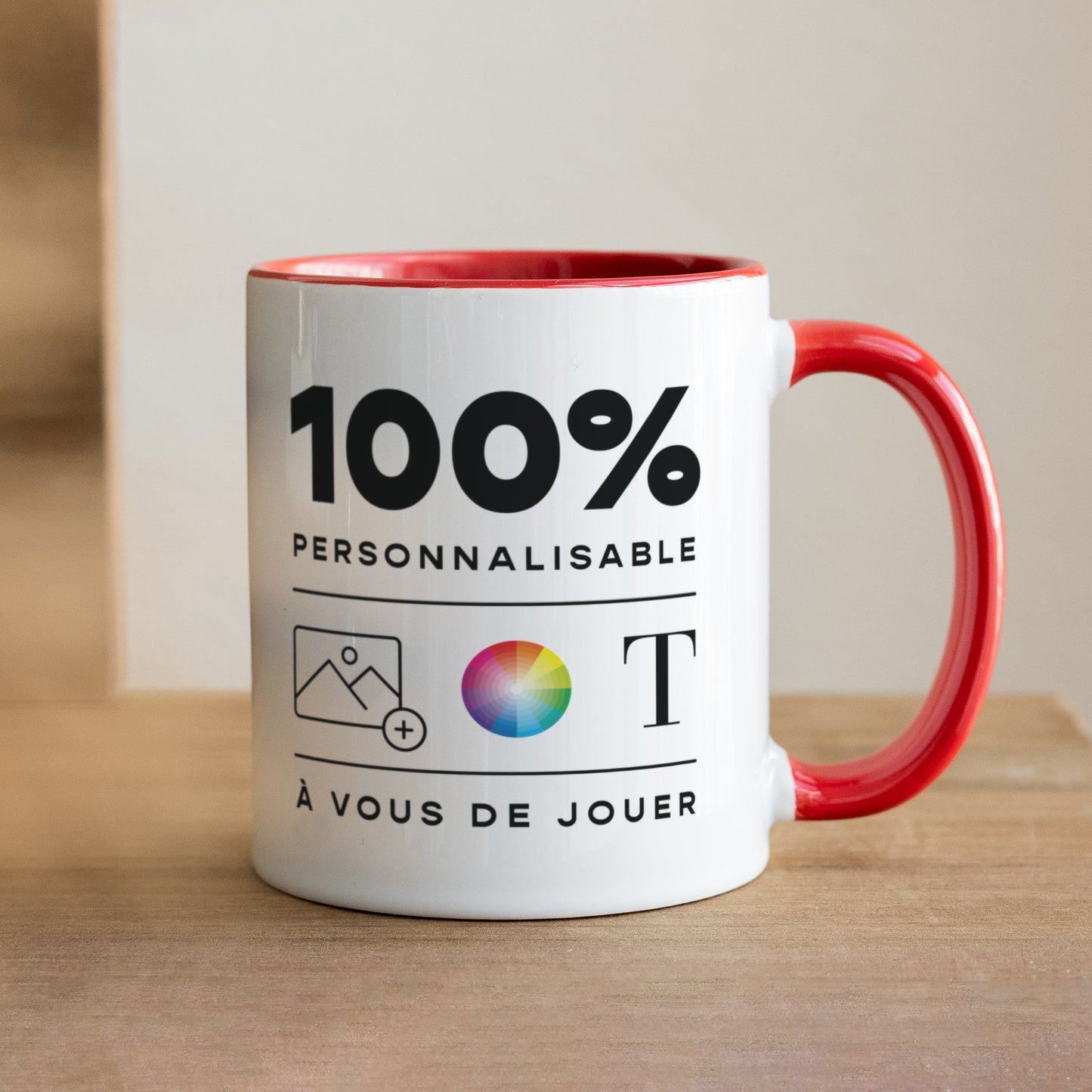 Mug Objets Rouge Do It Yourself photo N° 1