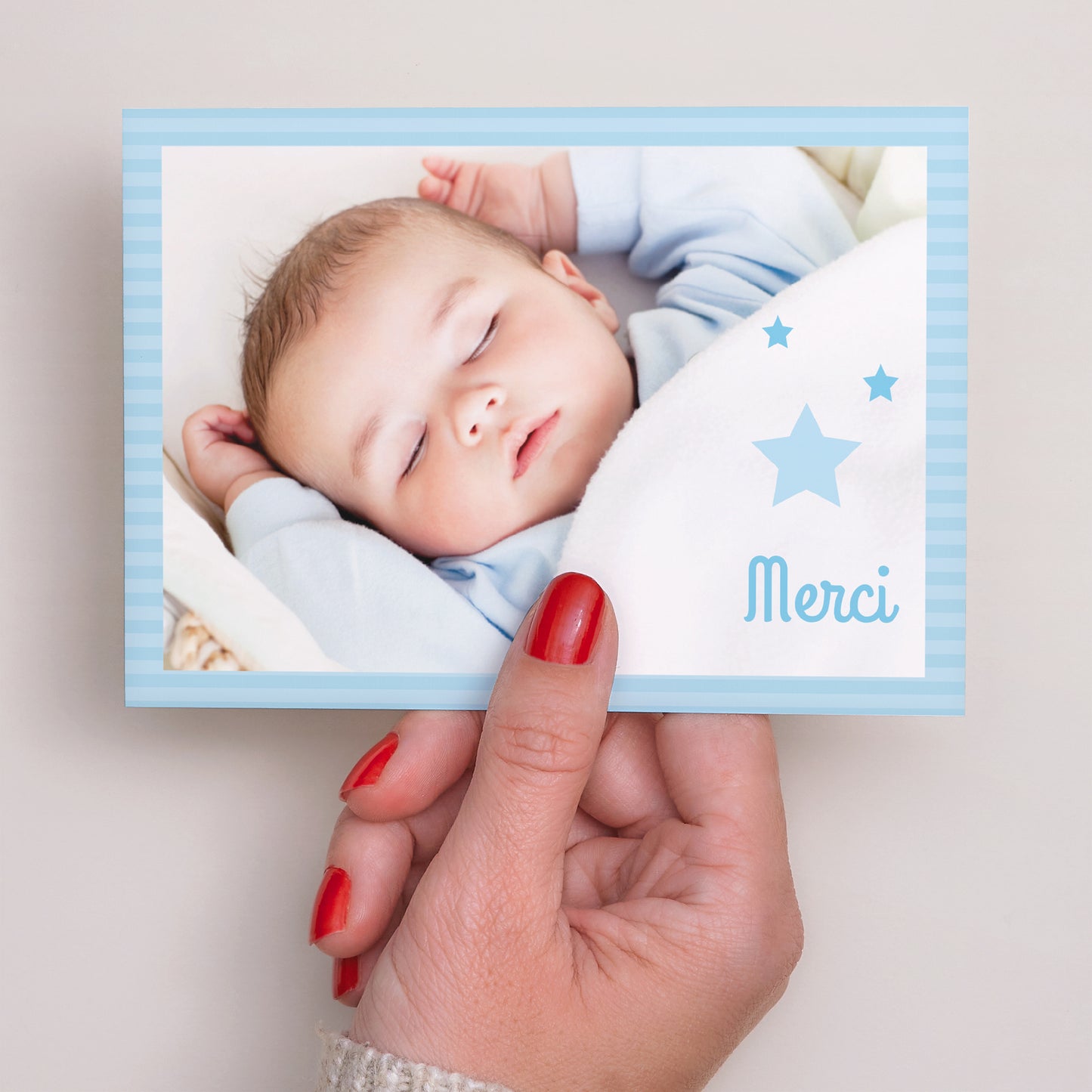 Remerciements Naissance Paysage Petite étoile bleue photo N° 3