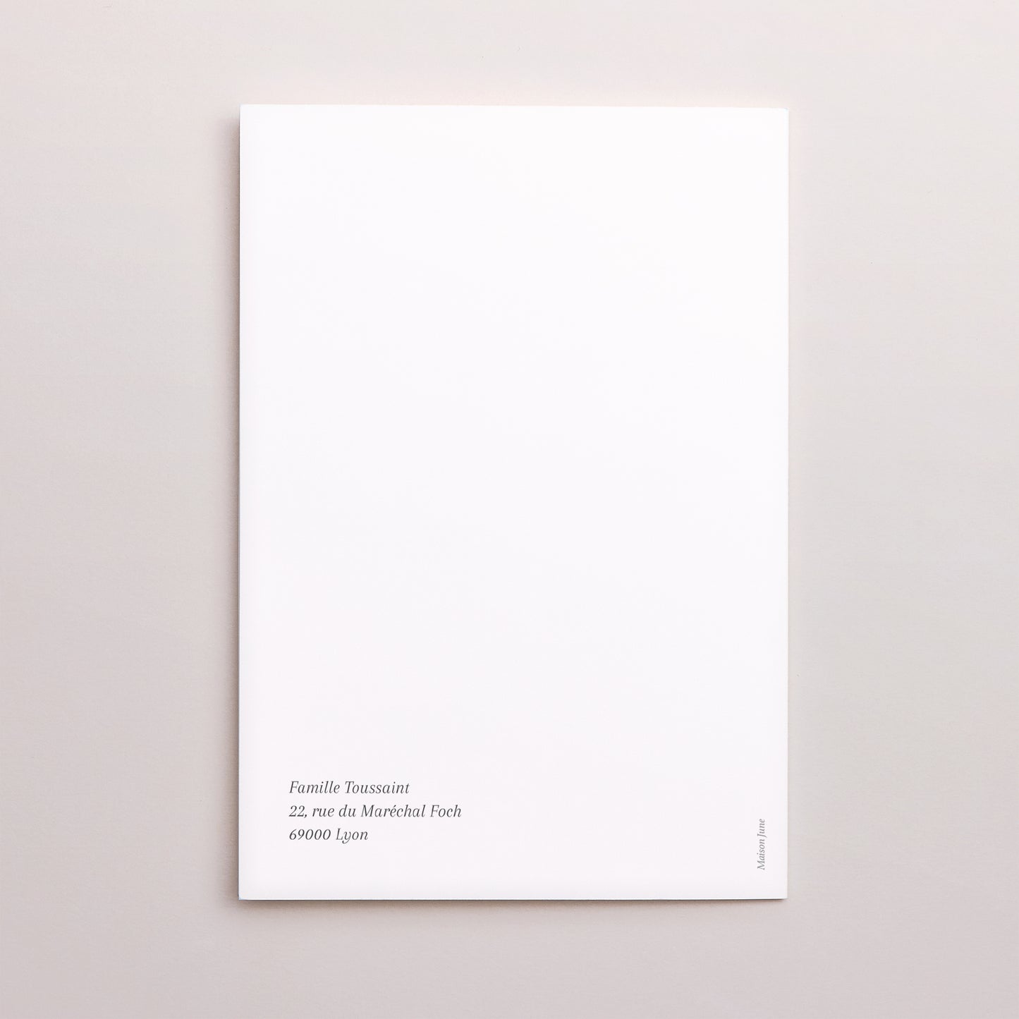 Faire-part Décès Double volet portrait Olivae photo N° 3