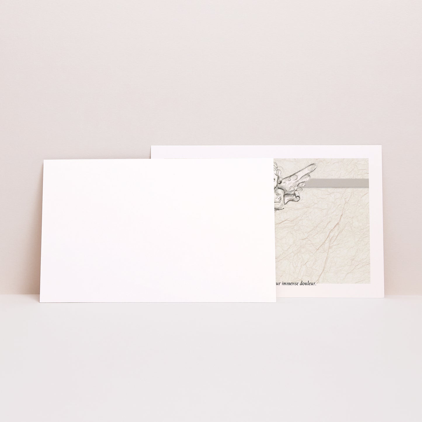 Faire-part Décès Paysage Triste ange gardien - deces enfant photo N° 2