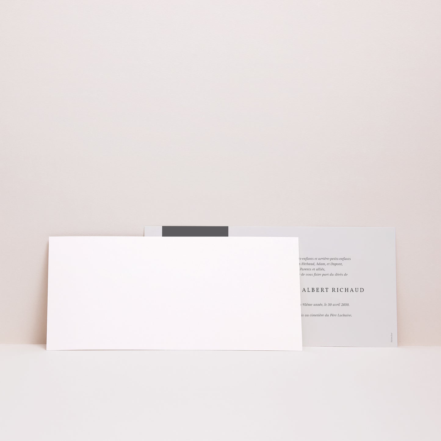 Faire-part Décès Panoramique paysage Pax photo N° 3