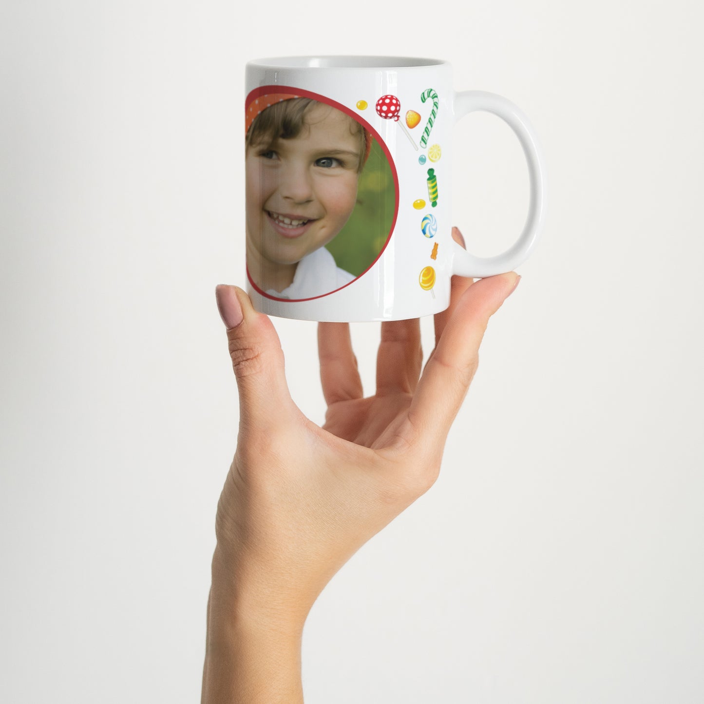 Mug Anniversaire Enfant Blanc Bonbons à foison photo N° 2