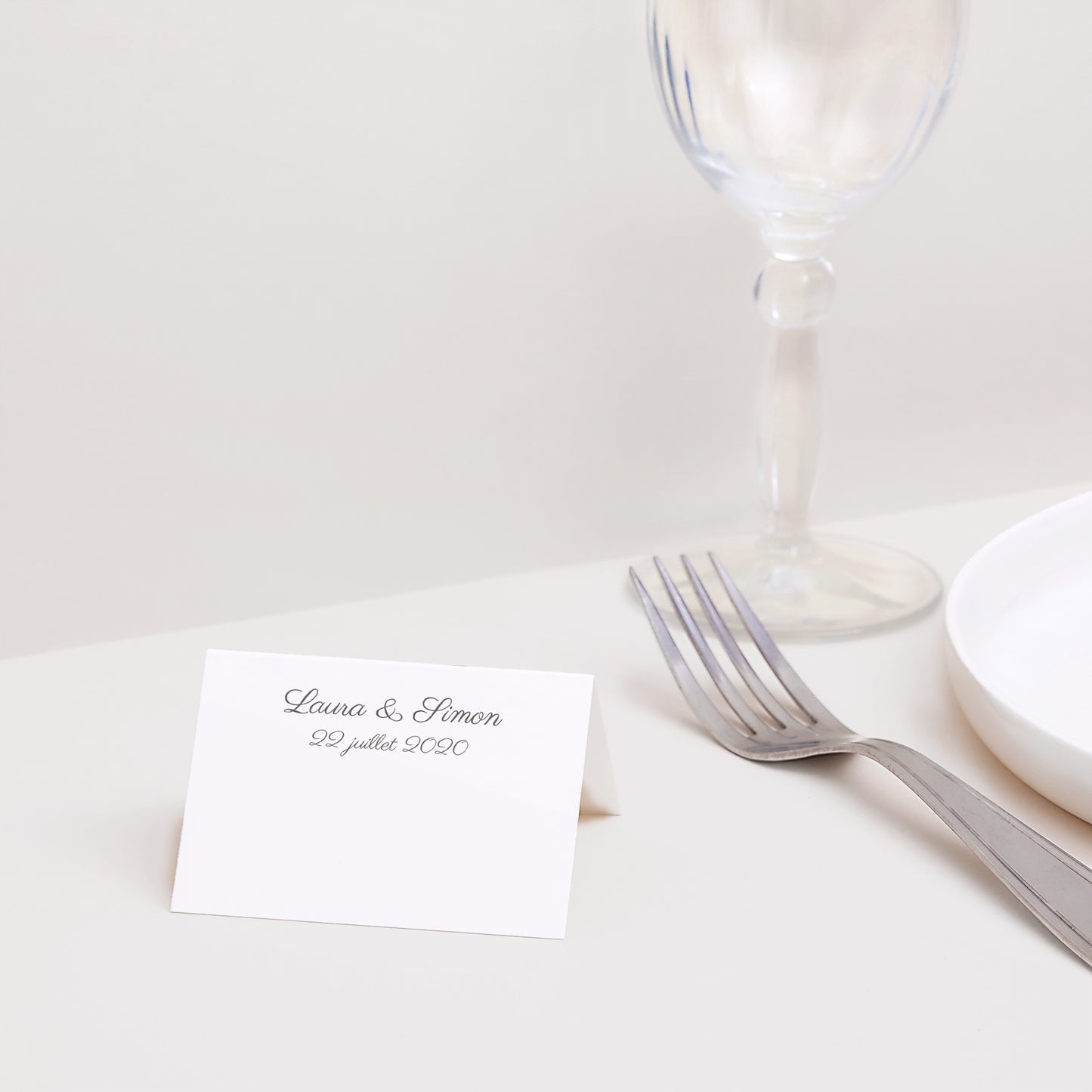 Marque-place Mariage 2 volets Alliance de deux Coeurs photo N° 2