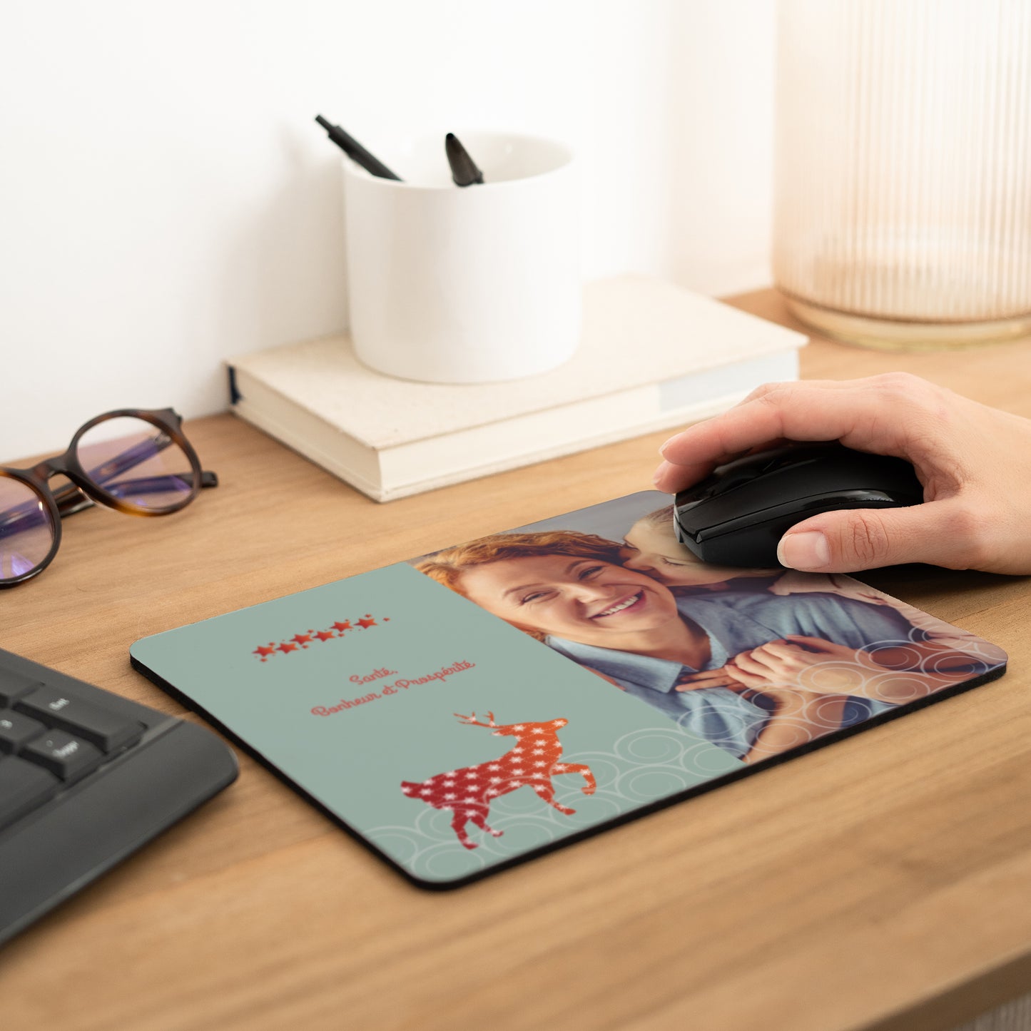 Tapis de souris Objets Rectangle Sabots et bois photo N° 2