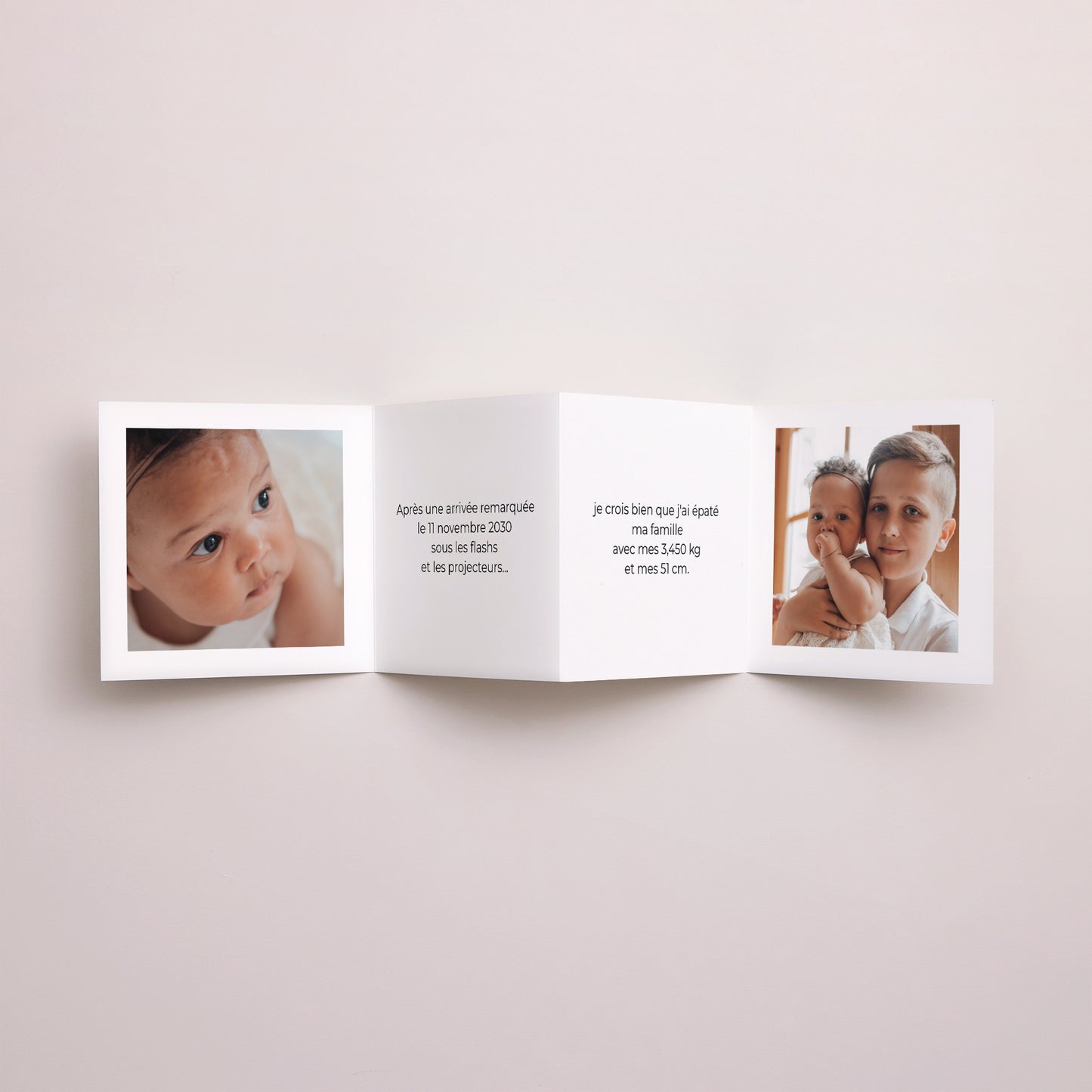 Faire-part Naissance Accordéon Accordéon personnalisé photo N° 2