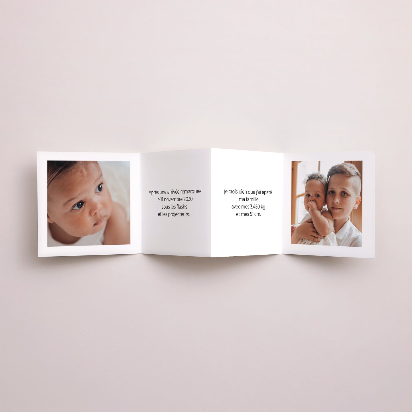 Faire-part Naissance Accordéon Accordéon personnalisé photo N° 3