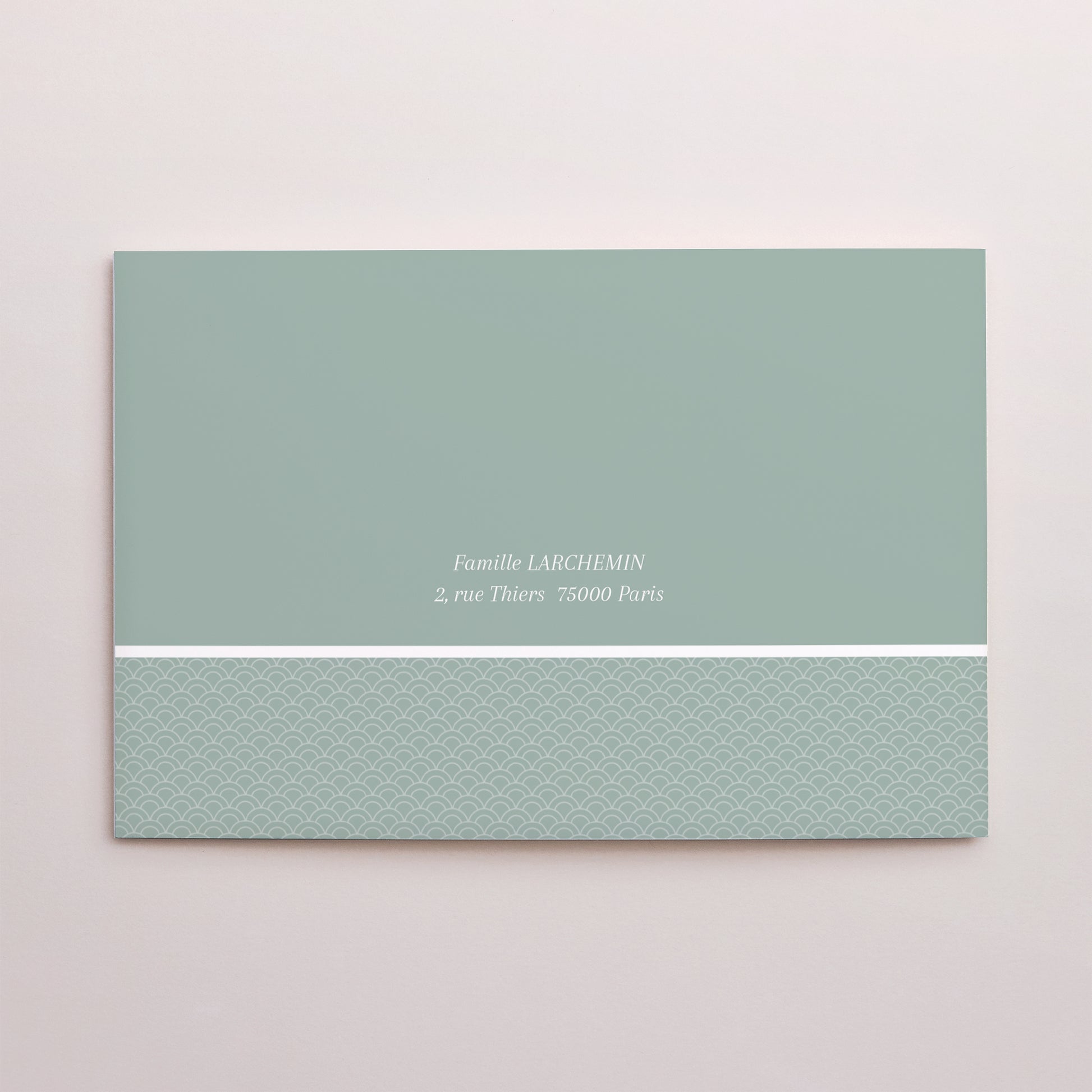 Faire-part Communion Double volet paysage Communion Solennelle photo N° 3