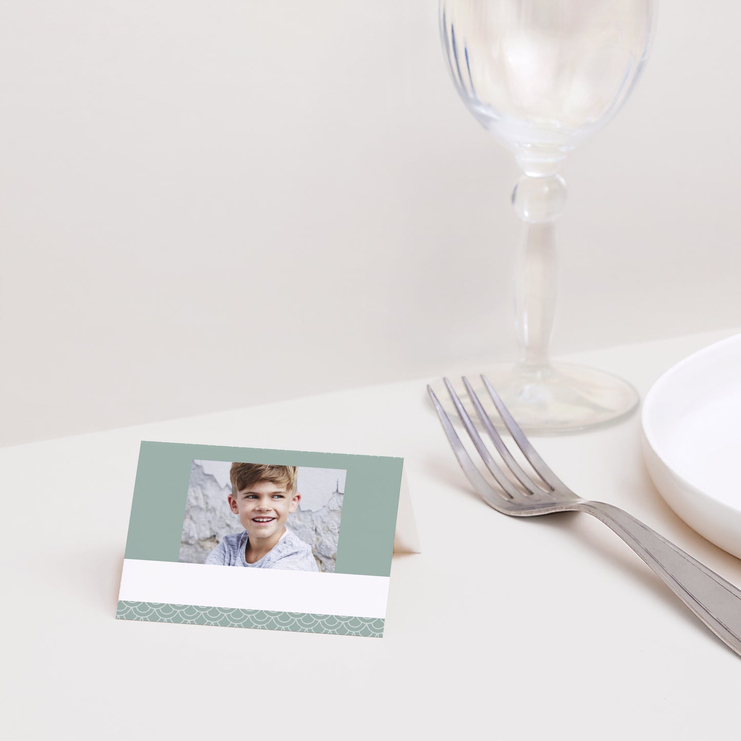 Marque-place Communion 2 volets Communion Solennelle photo N° 2