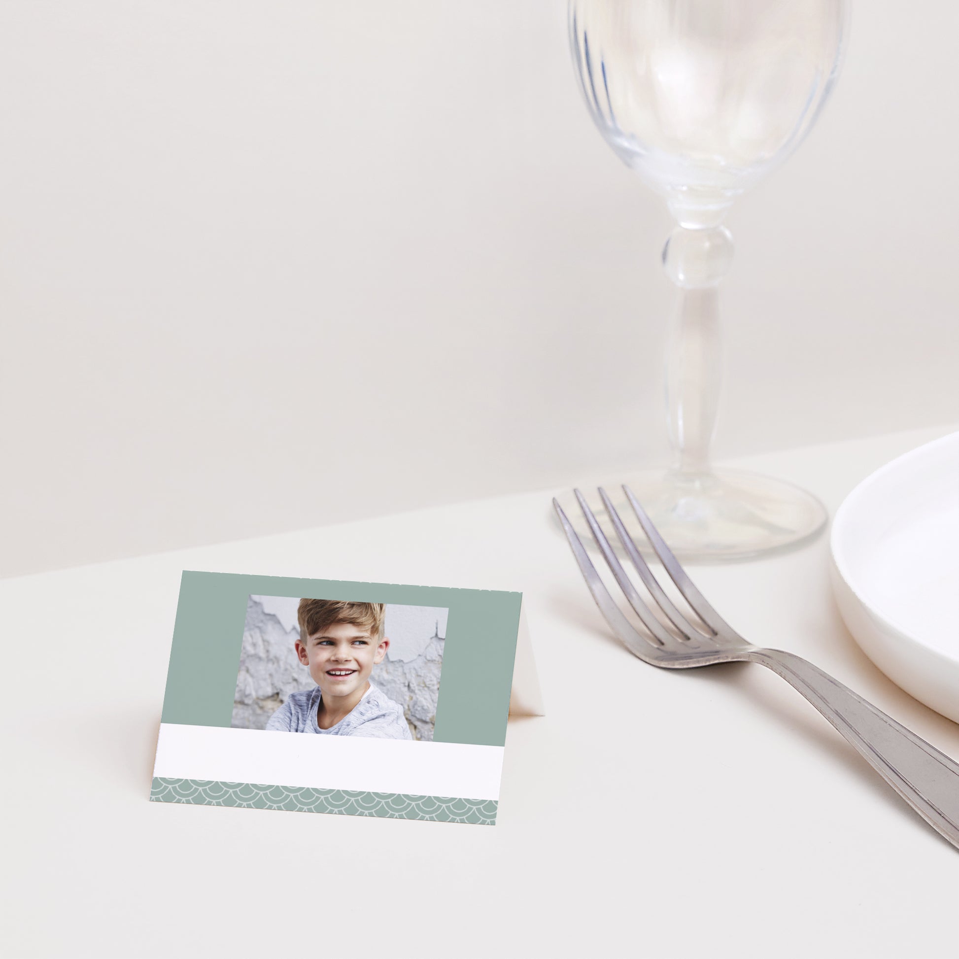 Marque-place Communion 2 volets Communion Solennelle photo N° 2