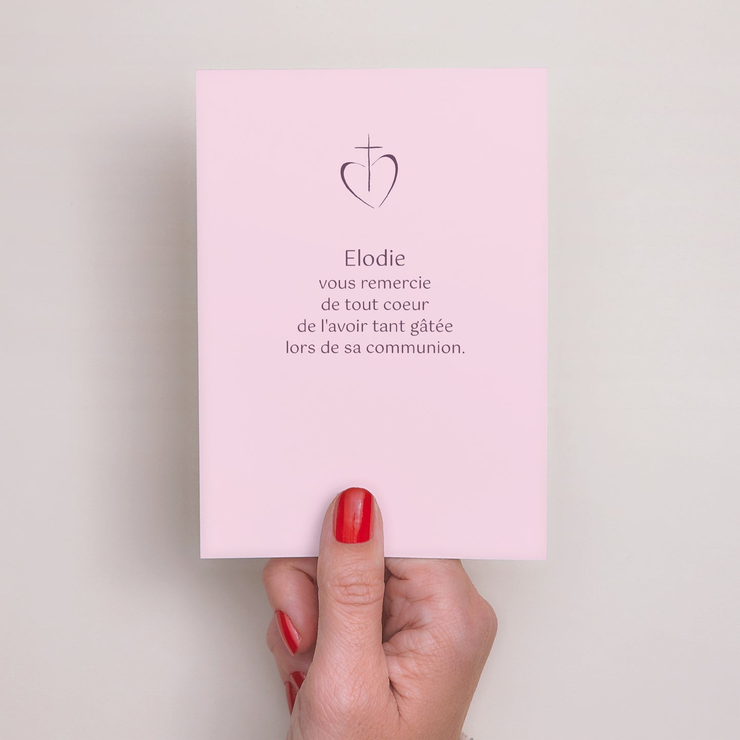 Remerciements Communion Portrait Profession de Foi - Fille photo N° 3