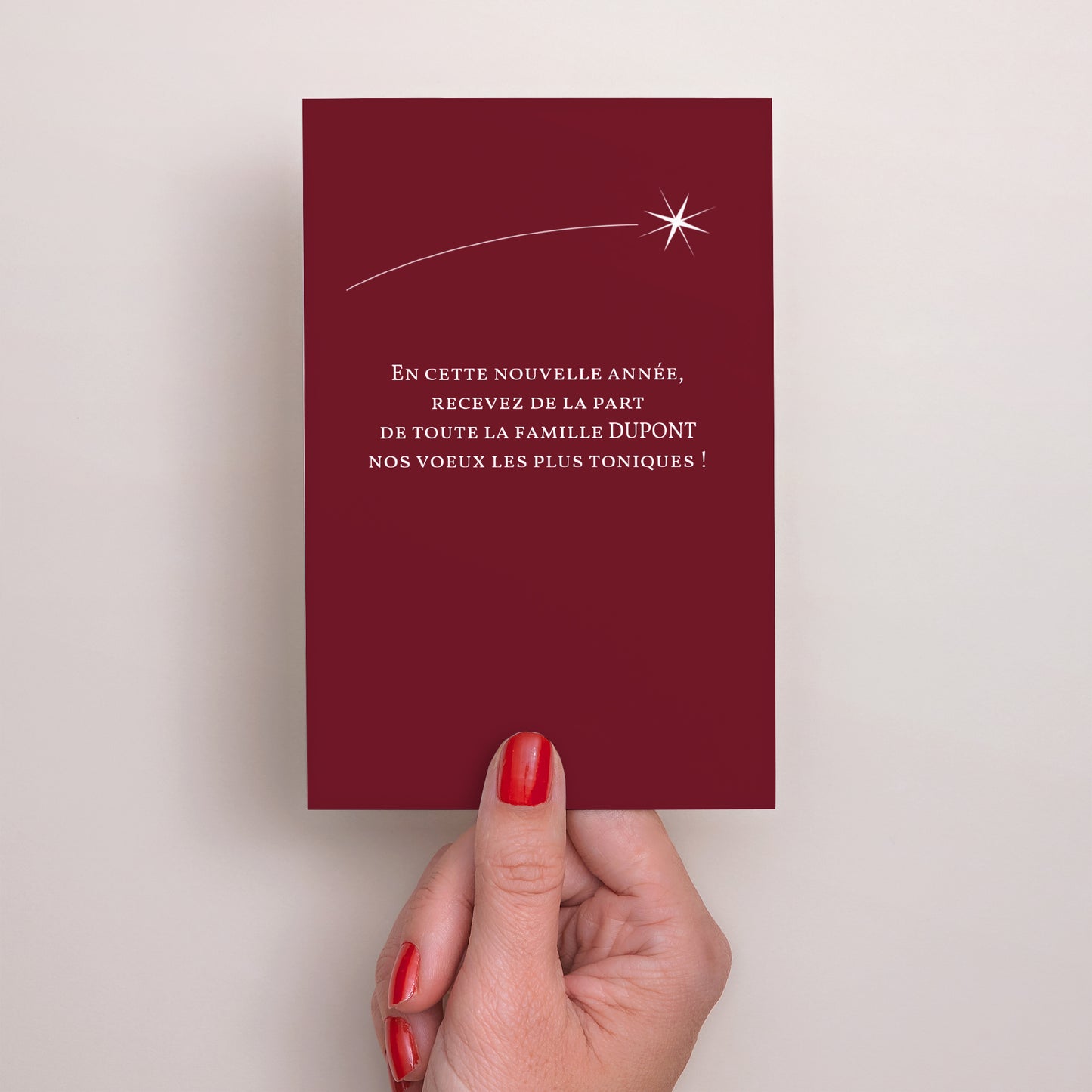Carte de voeux Fin d'année Portrait Tendance et Unique photo N° 3
