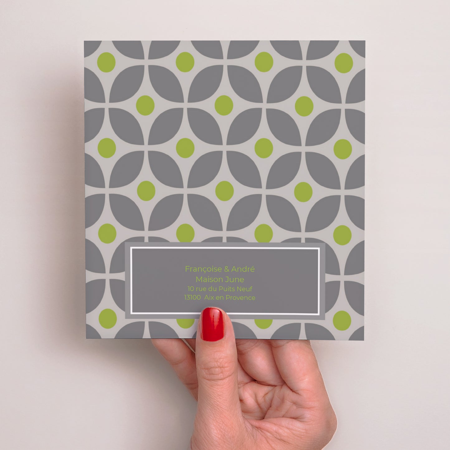 Invitations Anniversaire Adulte Carré Restau chic photo N° 3