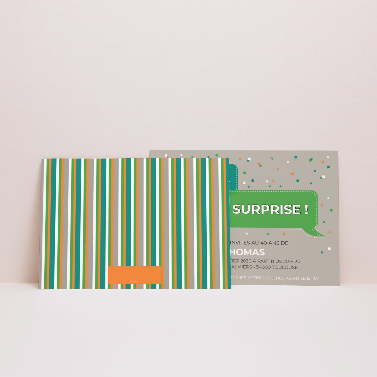 Invitations Anniversaire Adulte Paysage Super surprise photo N° 3