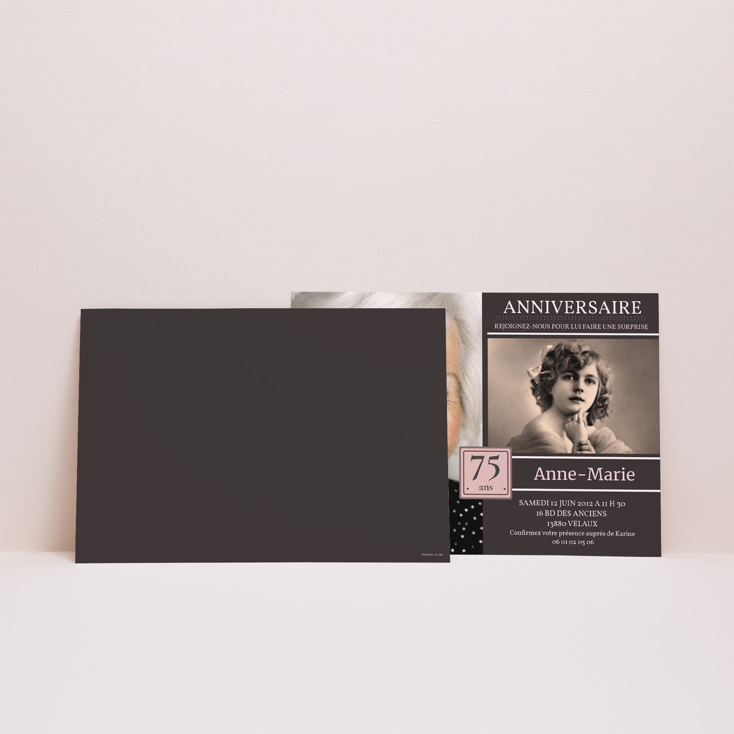 Invitations Anniversaire Adulte Paysage Souvenirs marquants photo N° 3