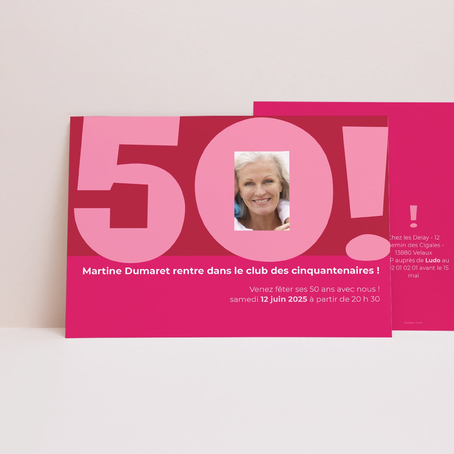 Invitations Anniversaire Adulte Paysage Trêve de plaisanterie photo N° 1