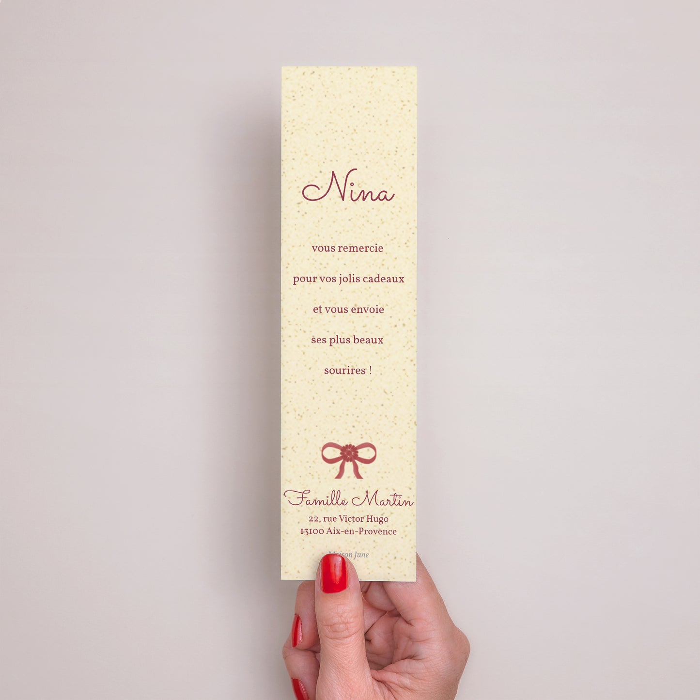 Remerciements Naissance Marque-page Bonne nouvelle photo N° 3