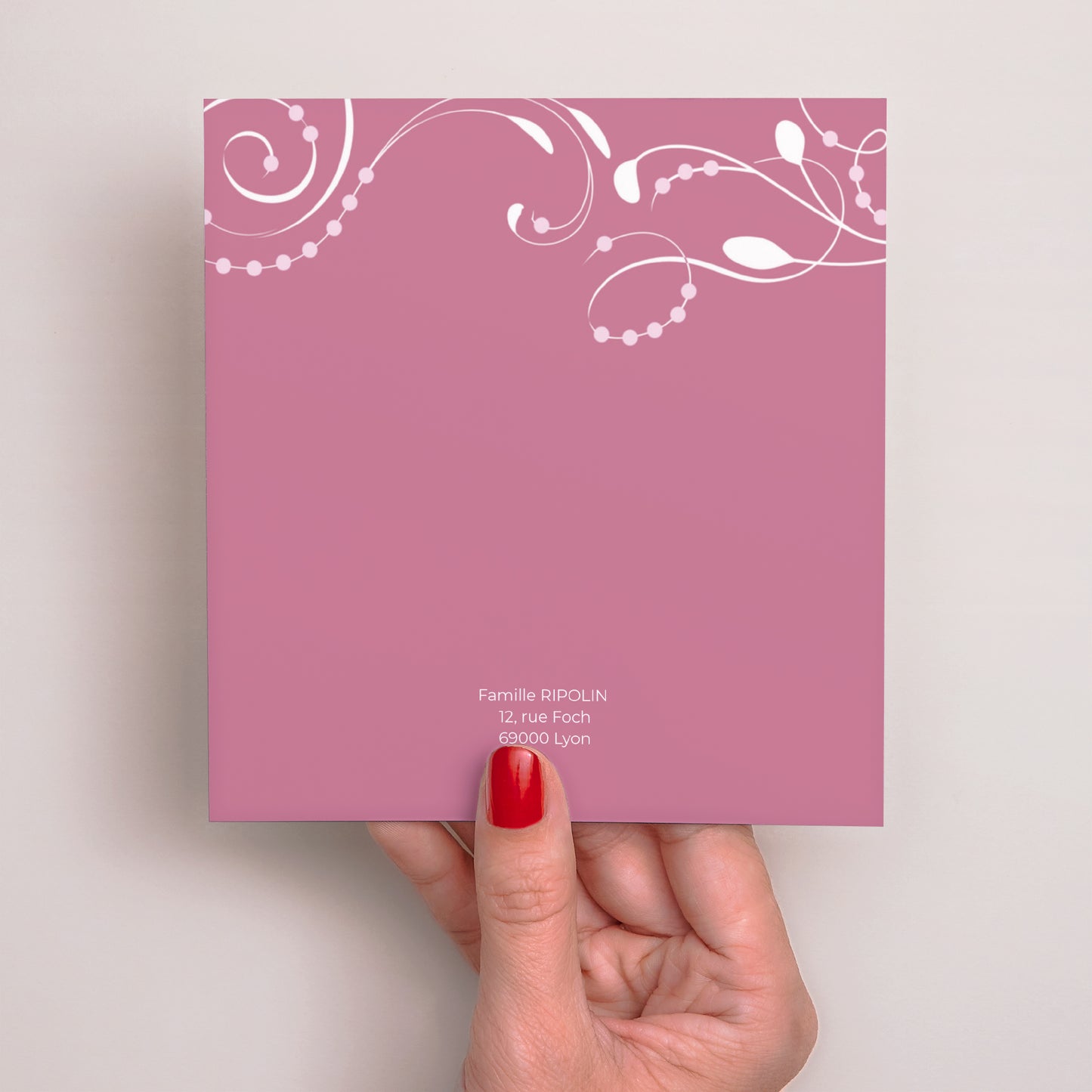 Faire-part Communion Carré Bénédictine photo N° 3