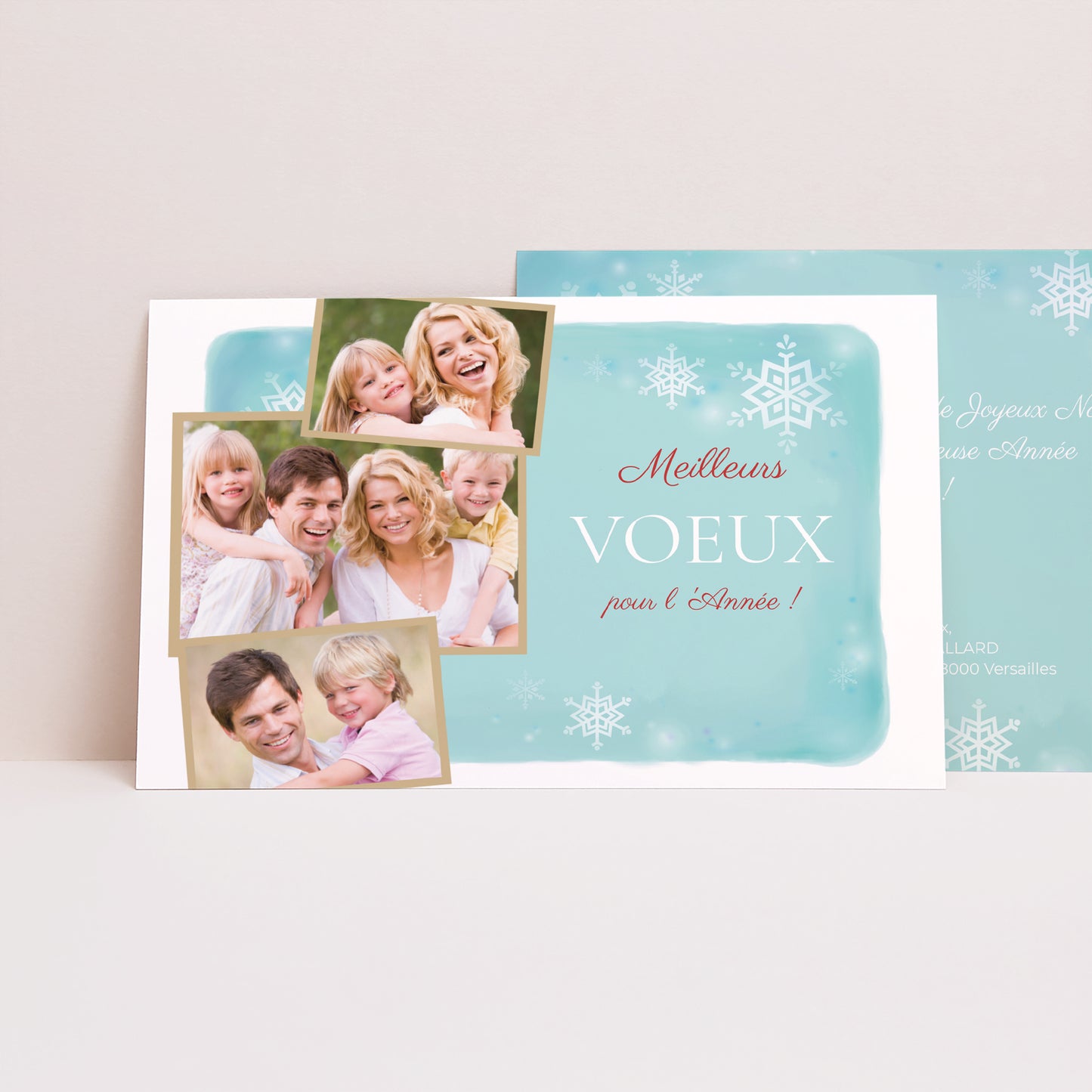 Carte de voeux Fin d'année Paysage Comblés de joie photo N° 1