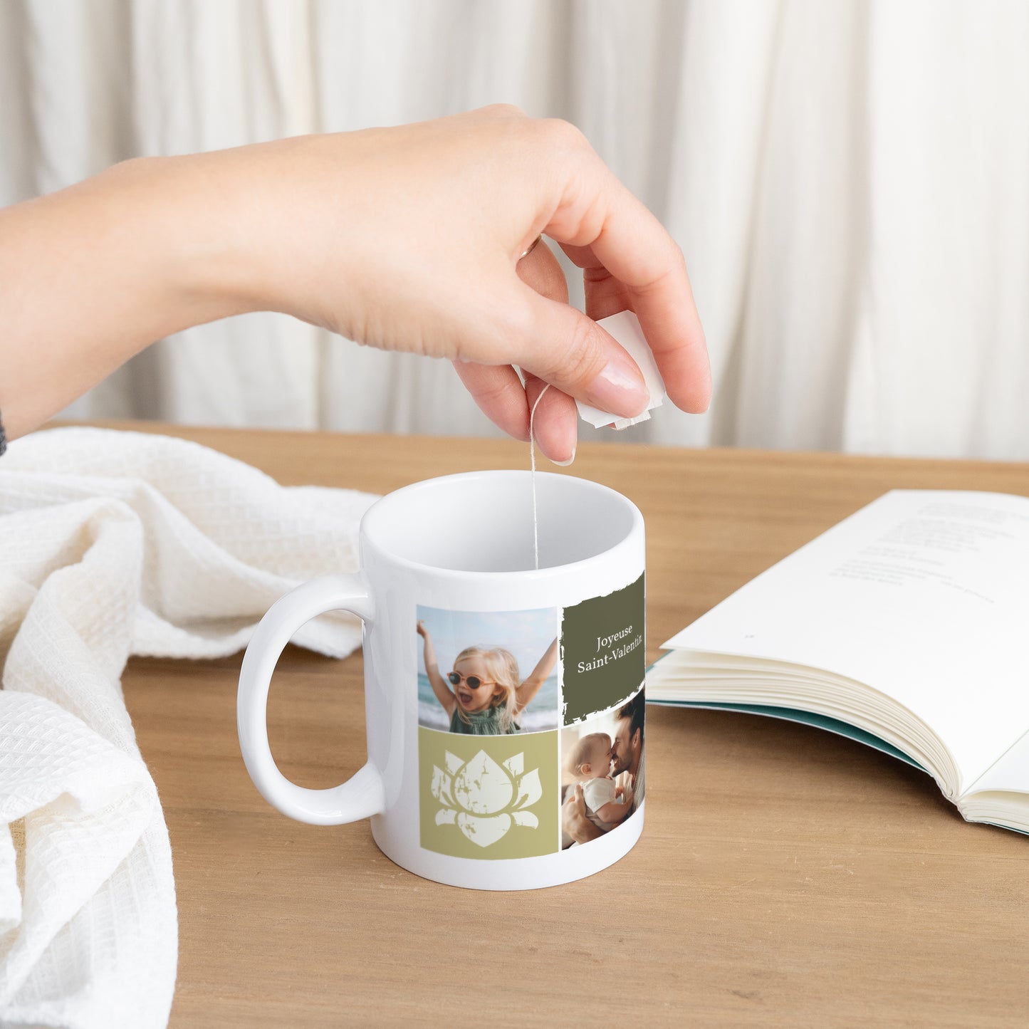 Mug Objets Blanc Je t'aime photo N° 3