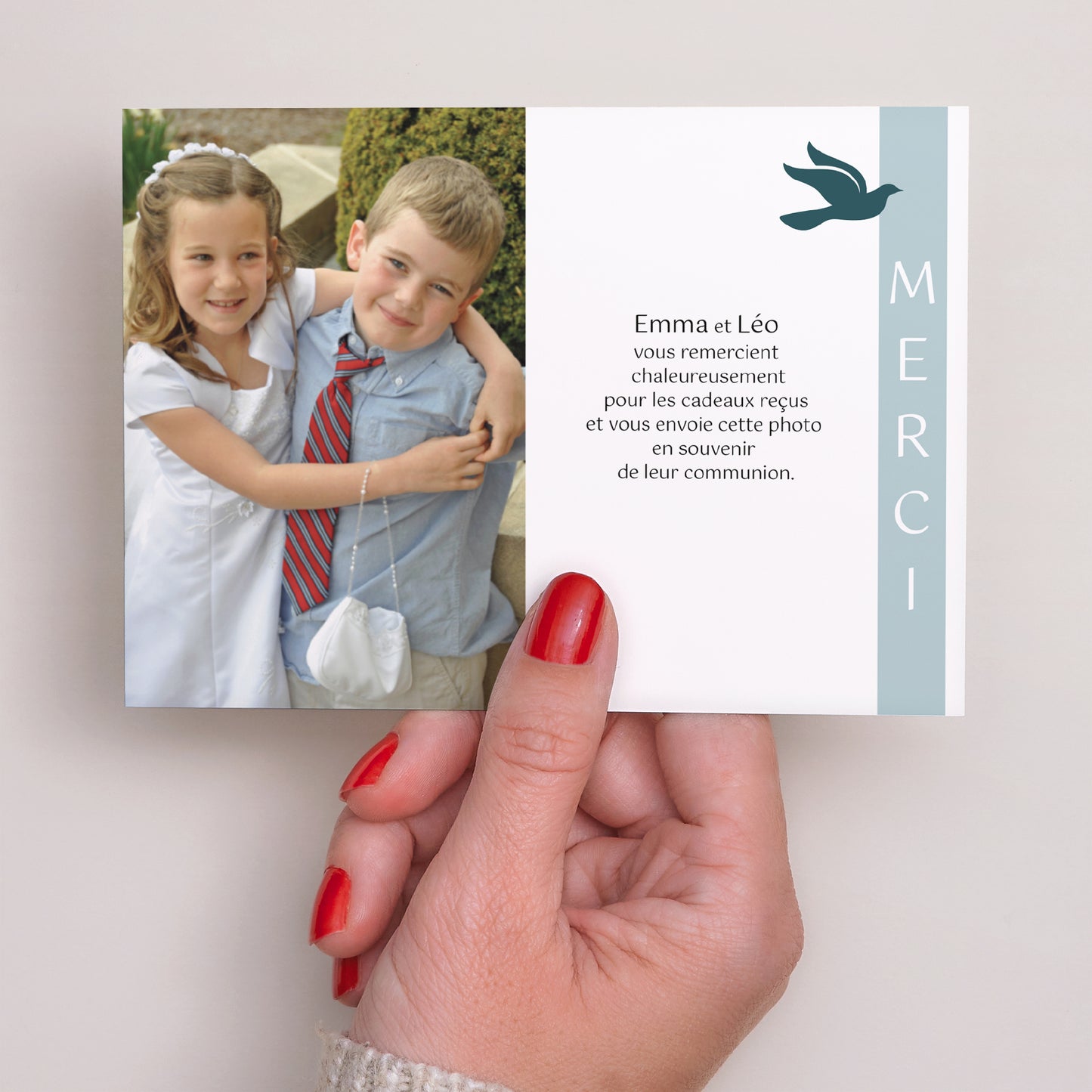 Remerciements Communion Paysage Date sacrée photo N° 3