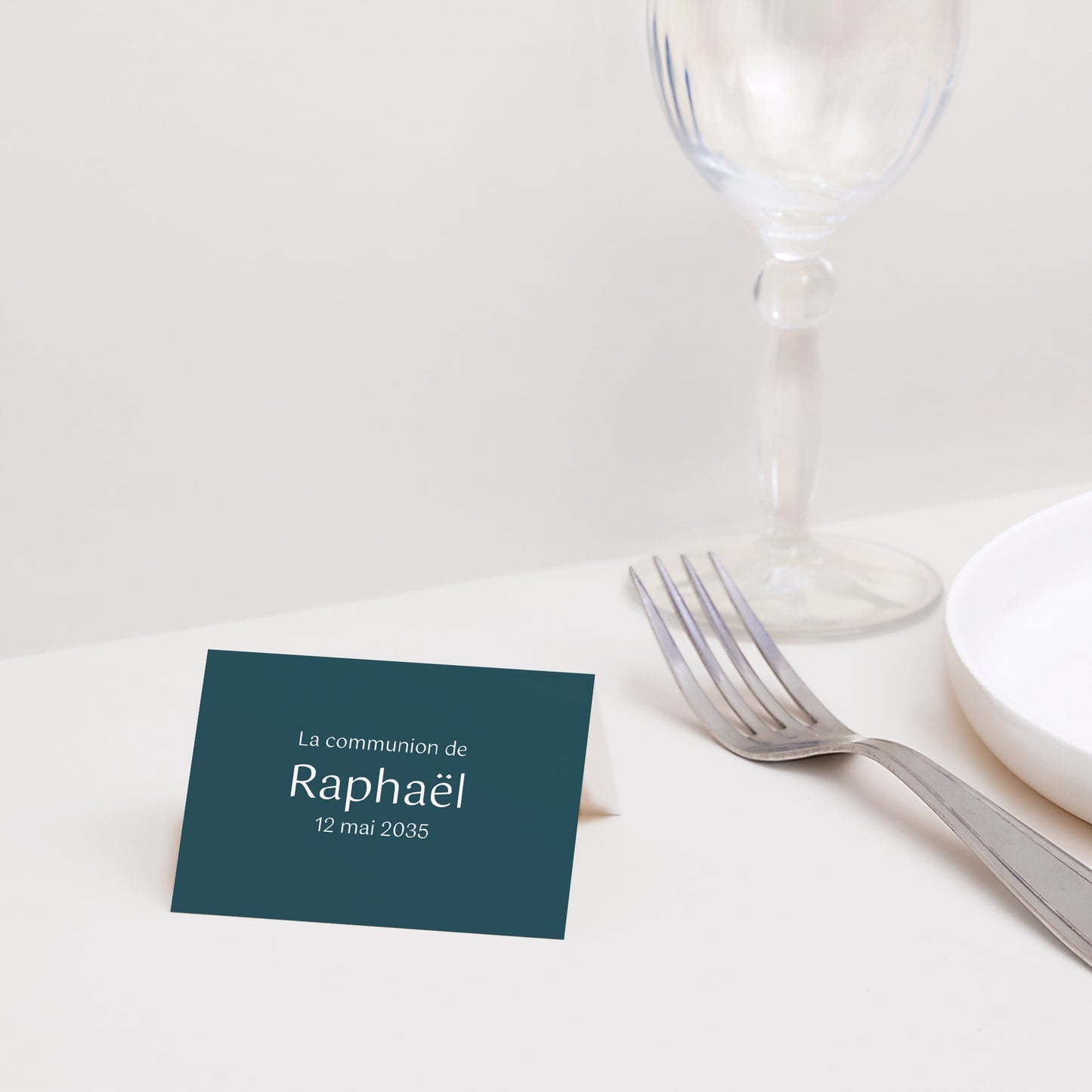 Marque-place Communion 2 volets Première communion photo N° 2