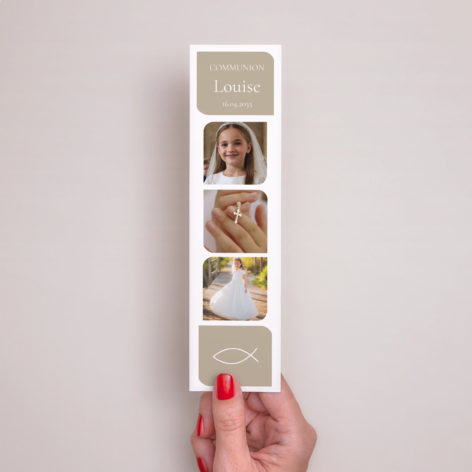 Marque-page Communion Marque-page Célébration, symboles et photos photo N° 2