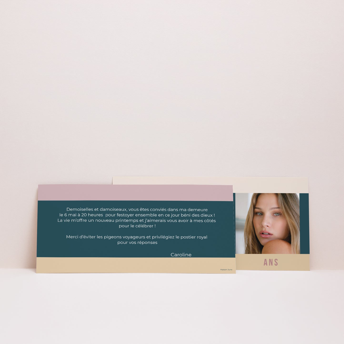 Invitations Anniversaire Adulte Panoramique paysage Anniversaire classique photo N° 3