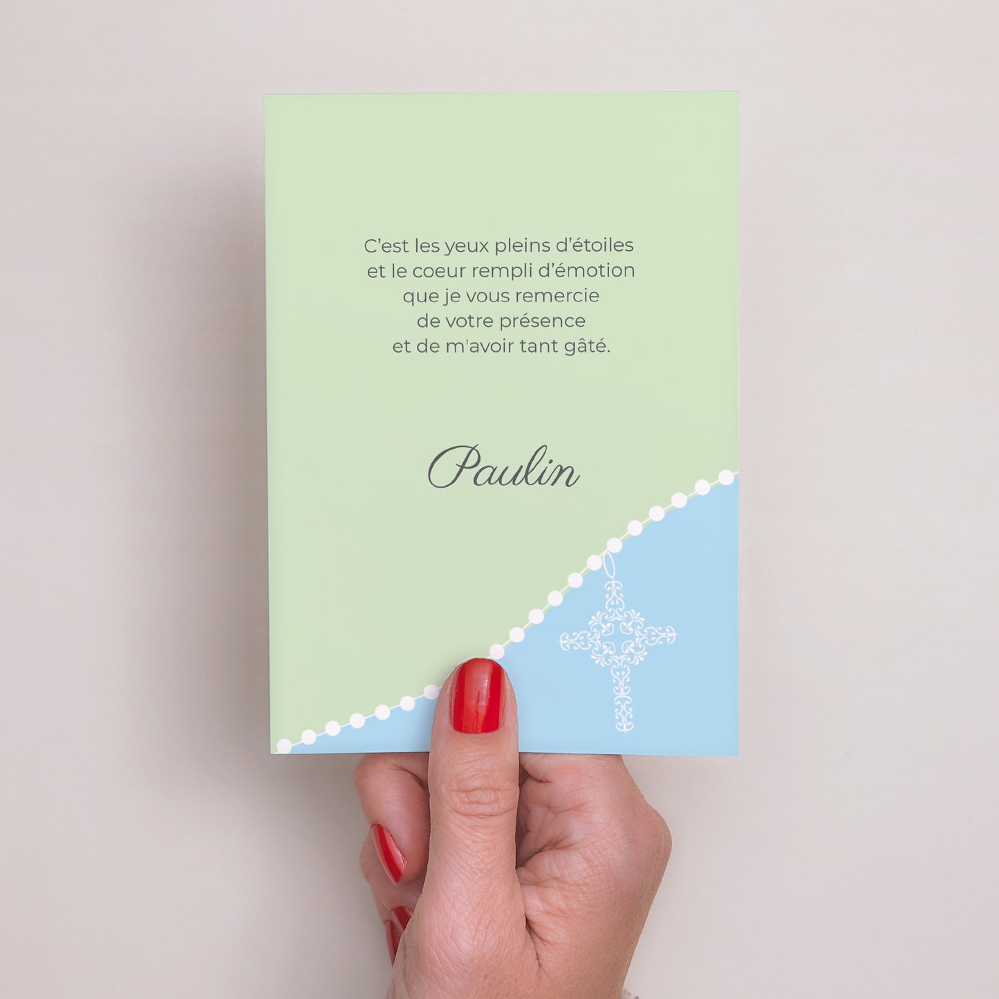 Remerciements Communion Portrait Consécration photo N° 3