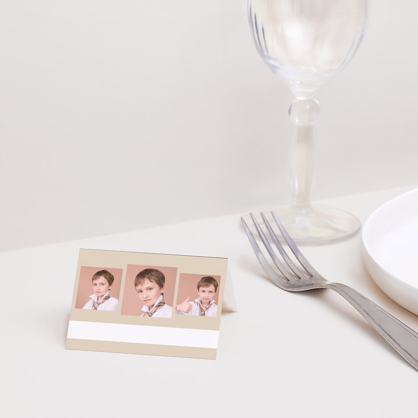 Marque-place Communion 2 volets Le chemin, la vérité et la vie photo N° 2