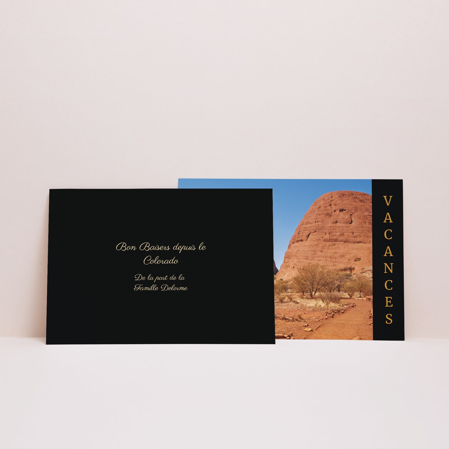 Faire-part Photos Paysage Portrait - Bandeau noir photo N° 2