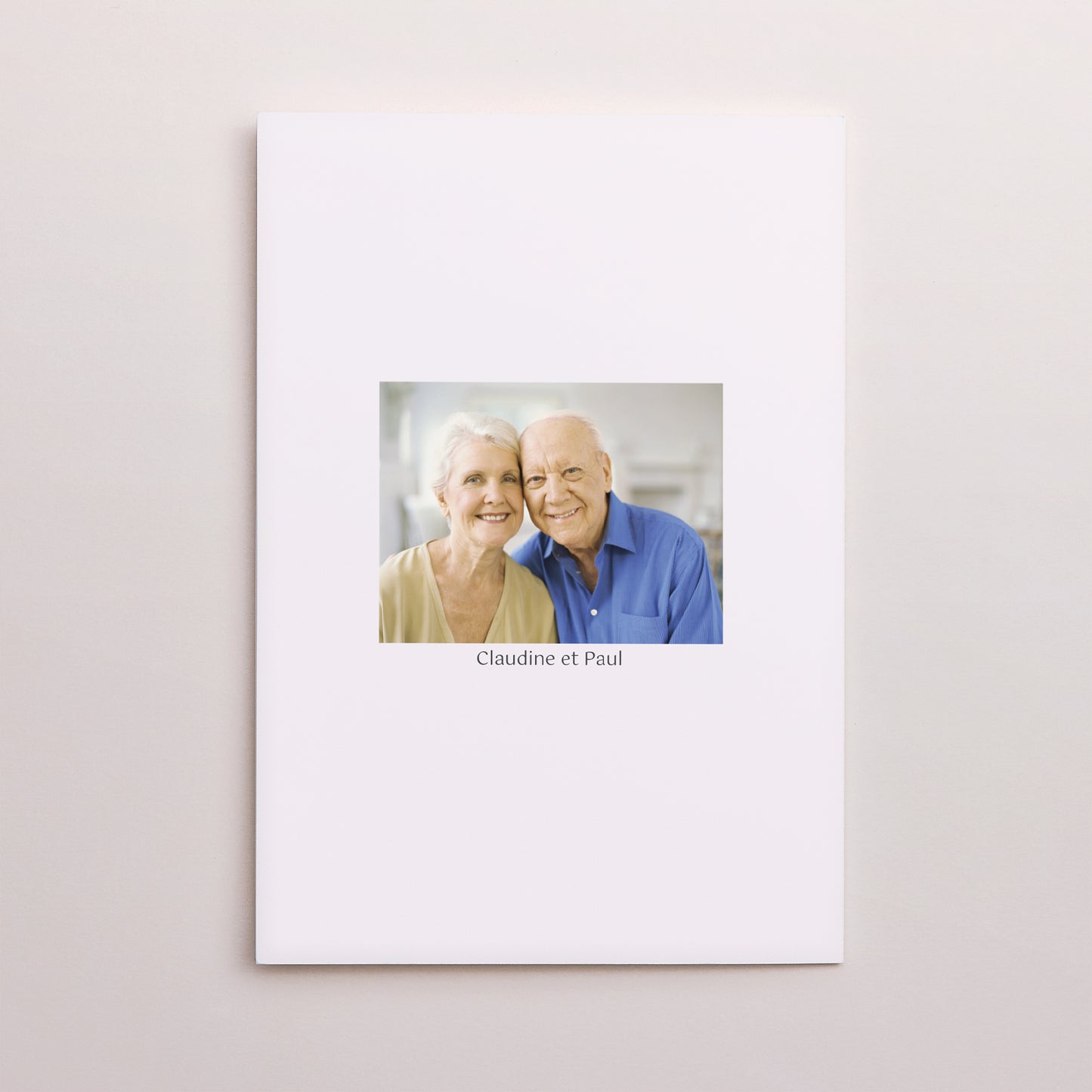 Invitations Anniversaire de mariage Double volet portrait Instant Thé photo N° 3