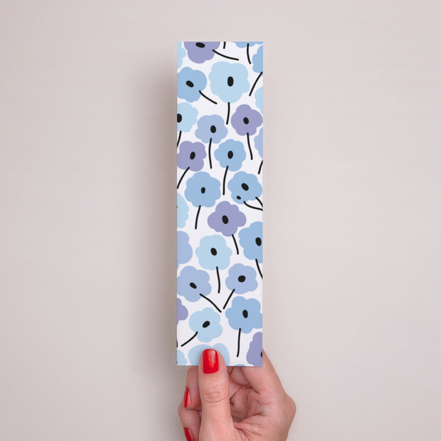 Marque-page Communion Marque-page Fleurs bleues photo N° 3