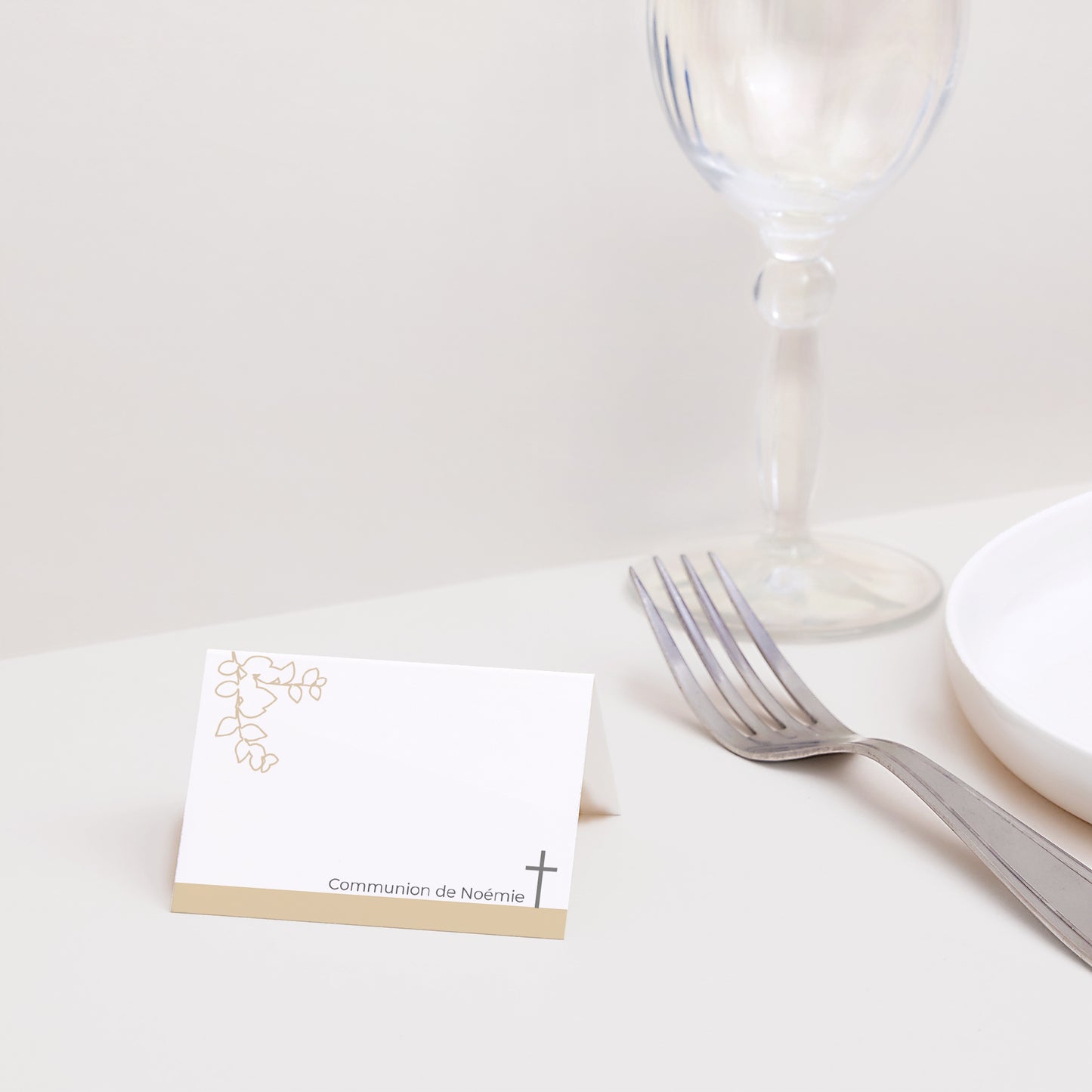 Marque-place Communion 2 volets Esprit Communion photo N° 2