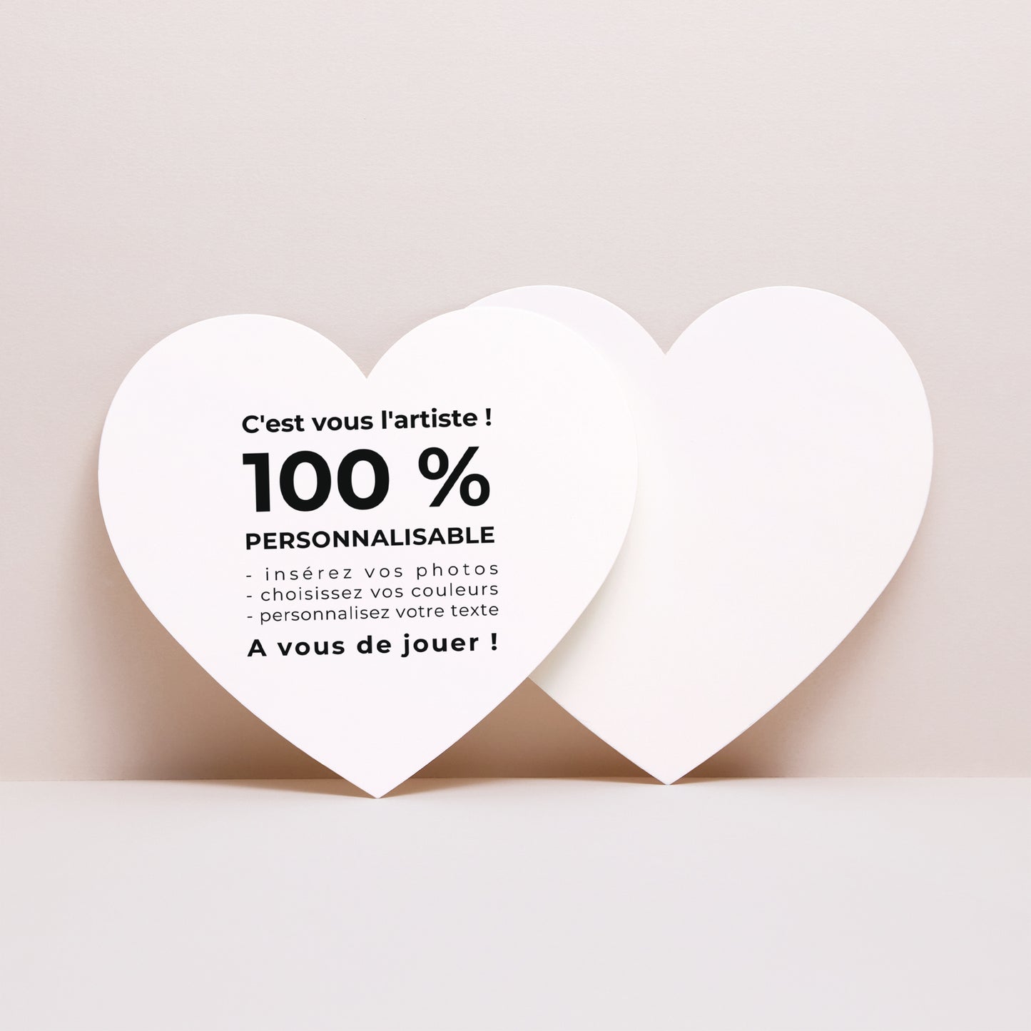 Faire-part Baptême Cœur Do It Yourself II photo N° 1