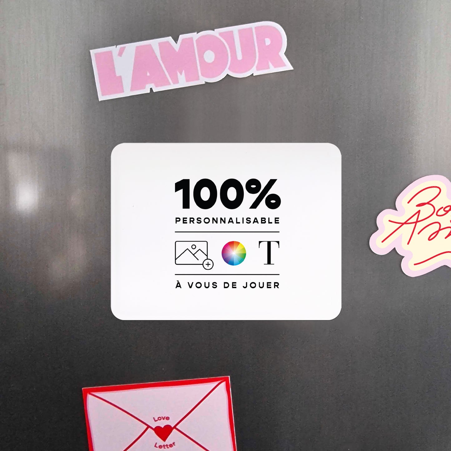 Faire-part Baptême Lot de 8, magnétique, paysage, rectangle coins arrondis Do It Yourself II photo N° 4