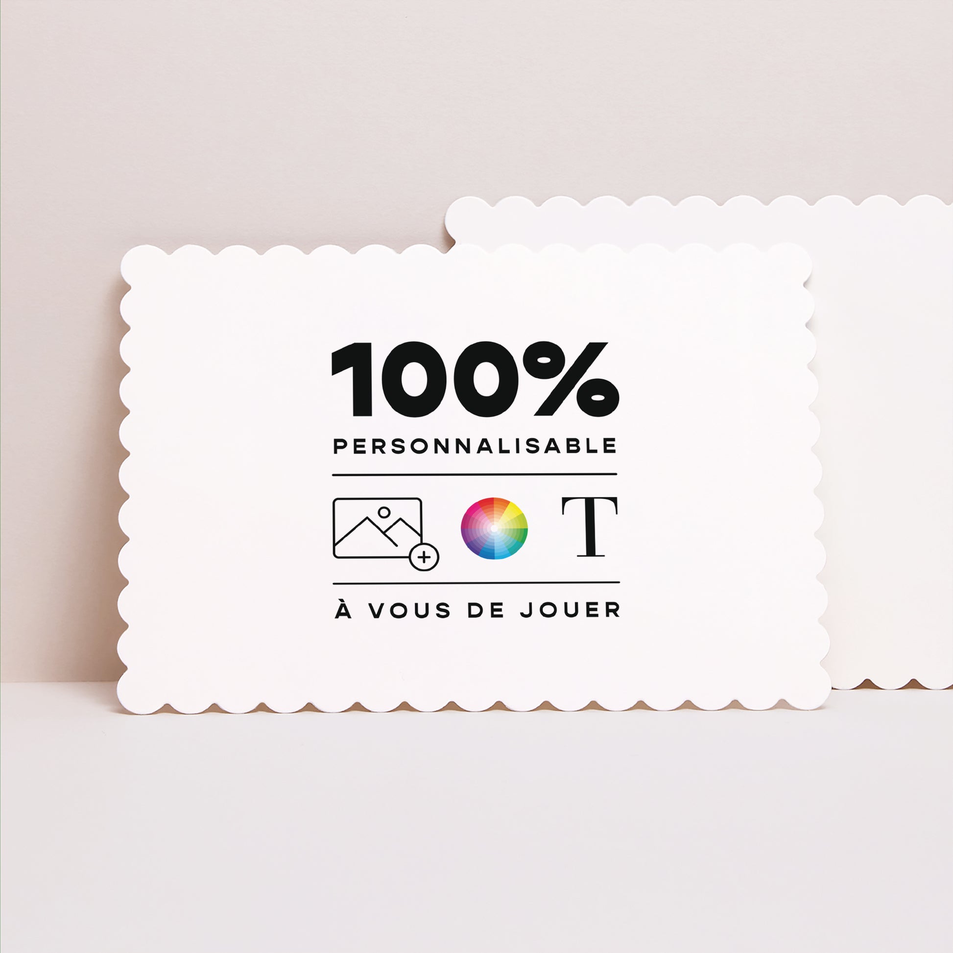 Faire-part Baptême Paysage, bords biscuit Do It Yourself II photo N° 1