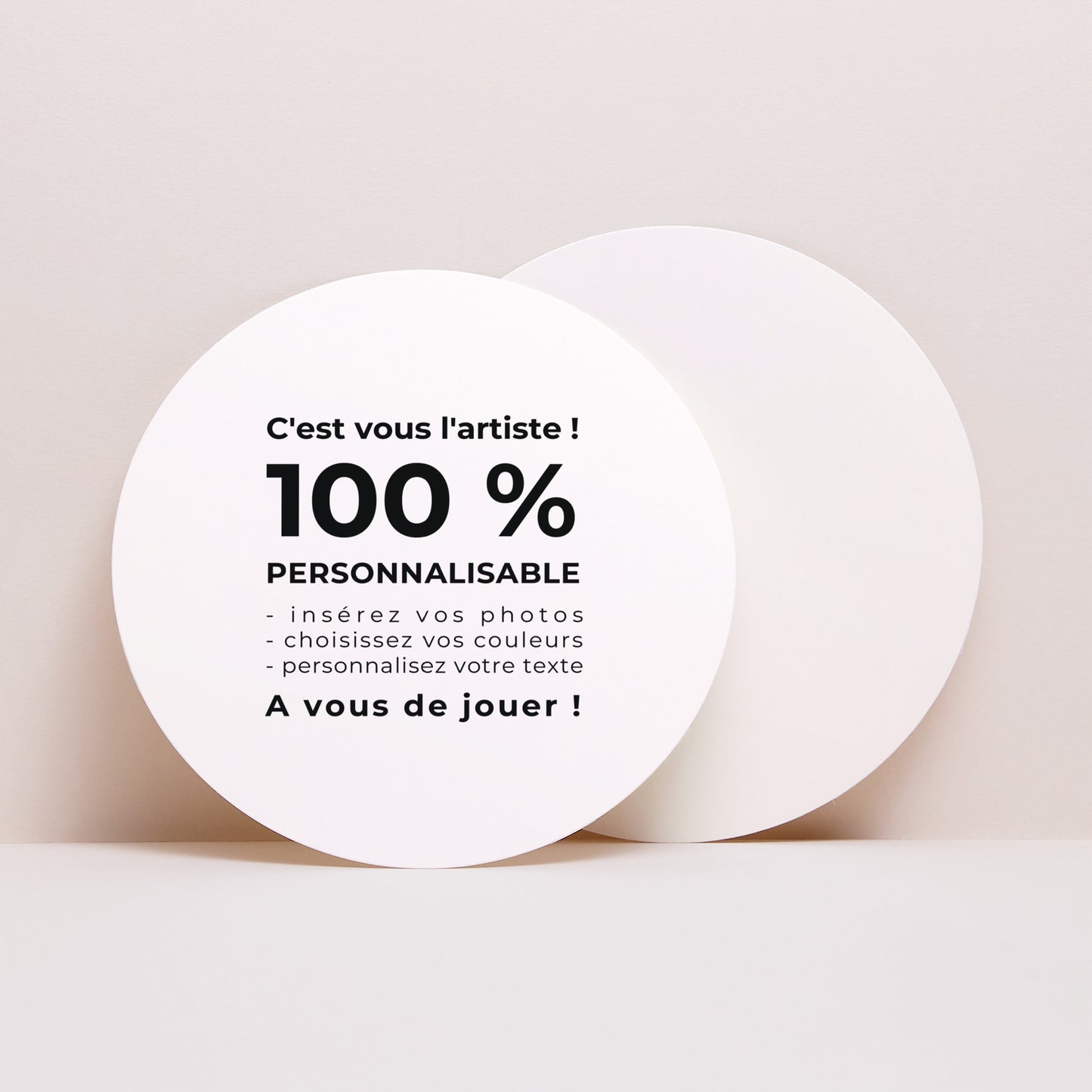 Faire-part Baptême Rond Do It Yourself II photo N° 1