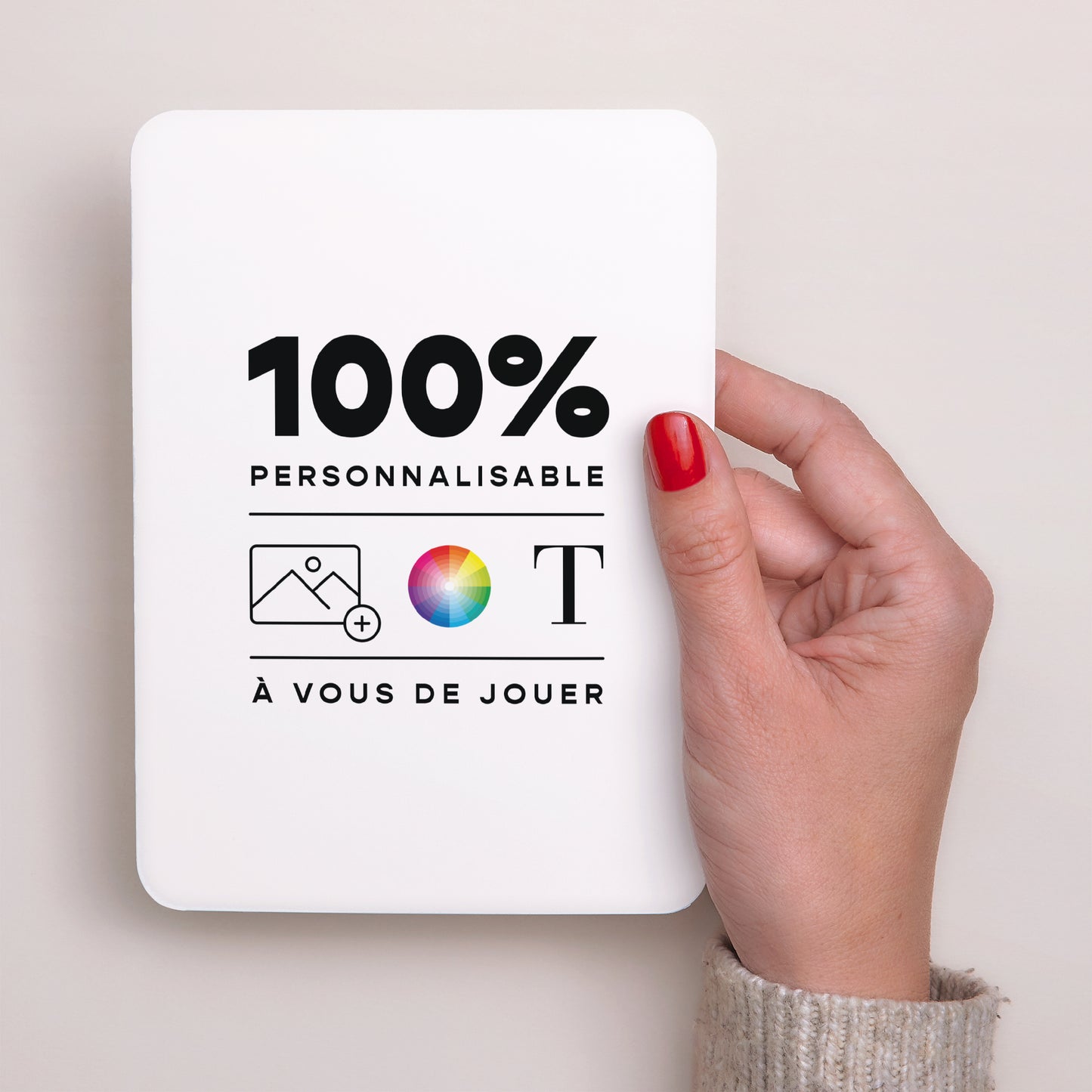 Faire-part Baptême Portrait, bords arrondis Do It Yourself II photo N° 2