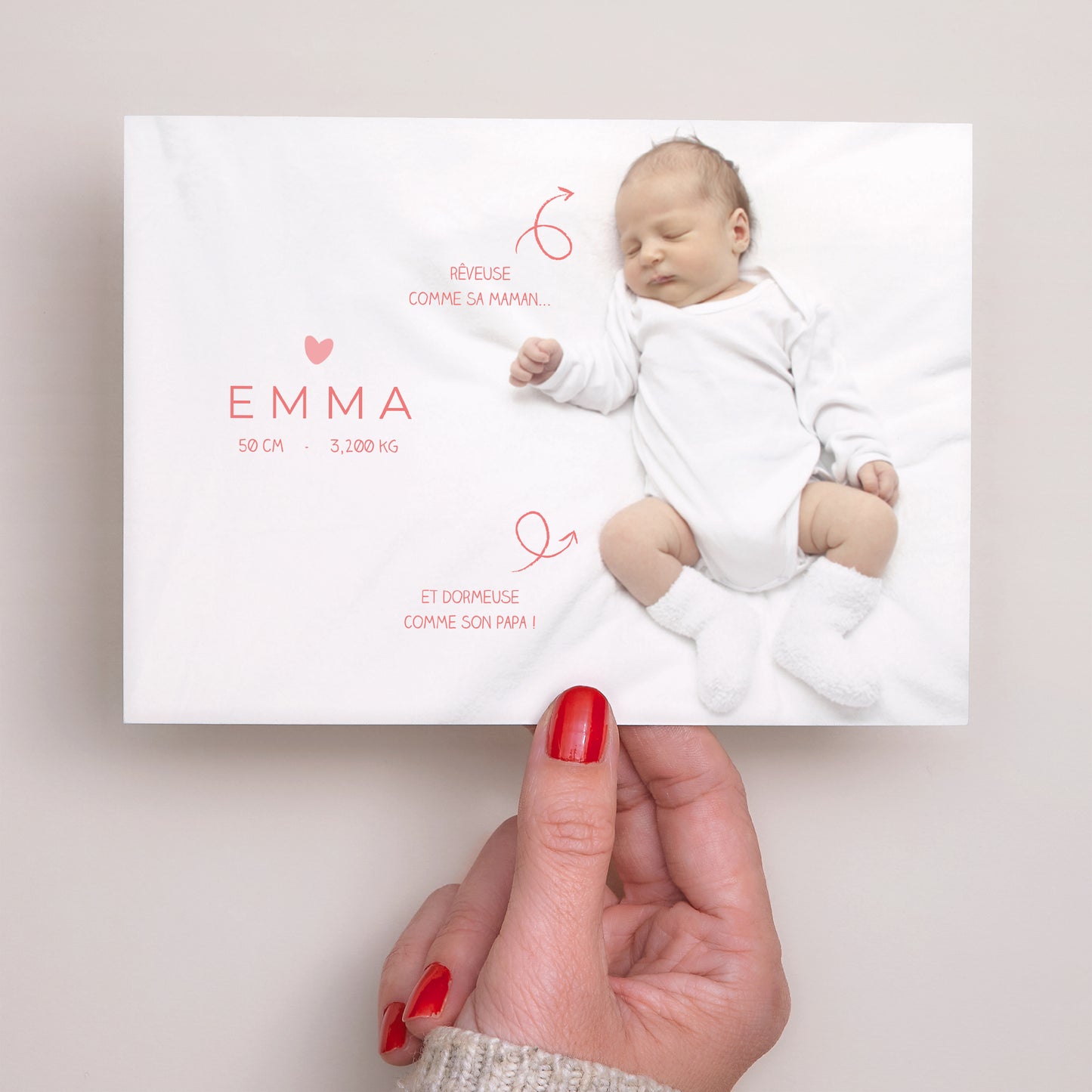 Faire-part Naissance Paysage Flèches d'amour photo N° 3