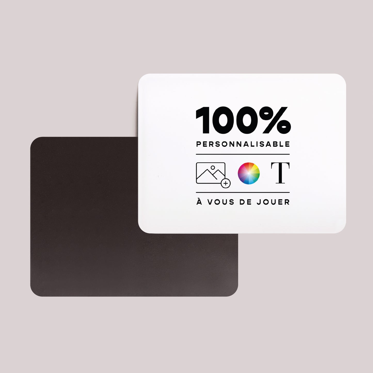 Carte de voeux Fin d'année Lot de 8, magnétique, paysage, rectangle coins arrondis Do It Yourself III photo N° 2