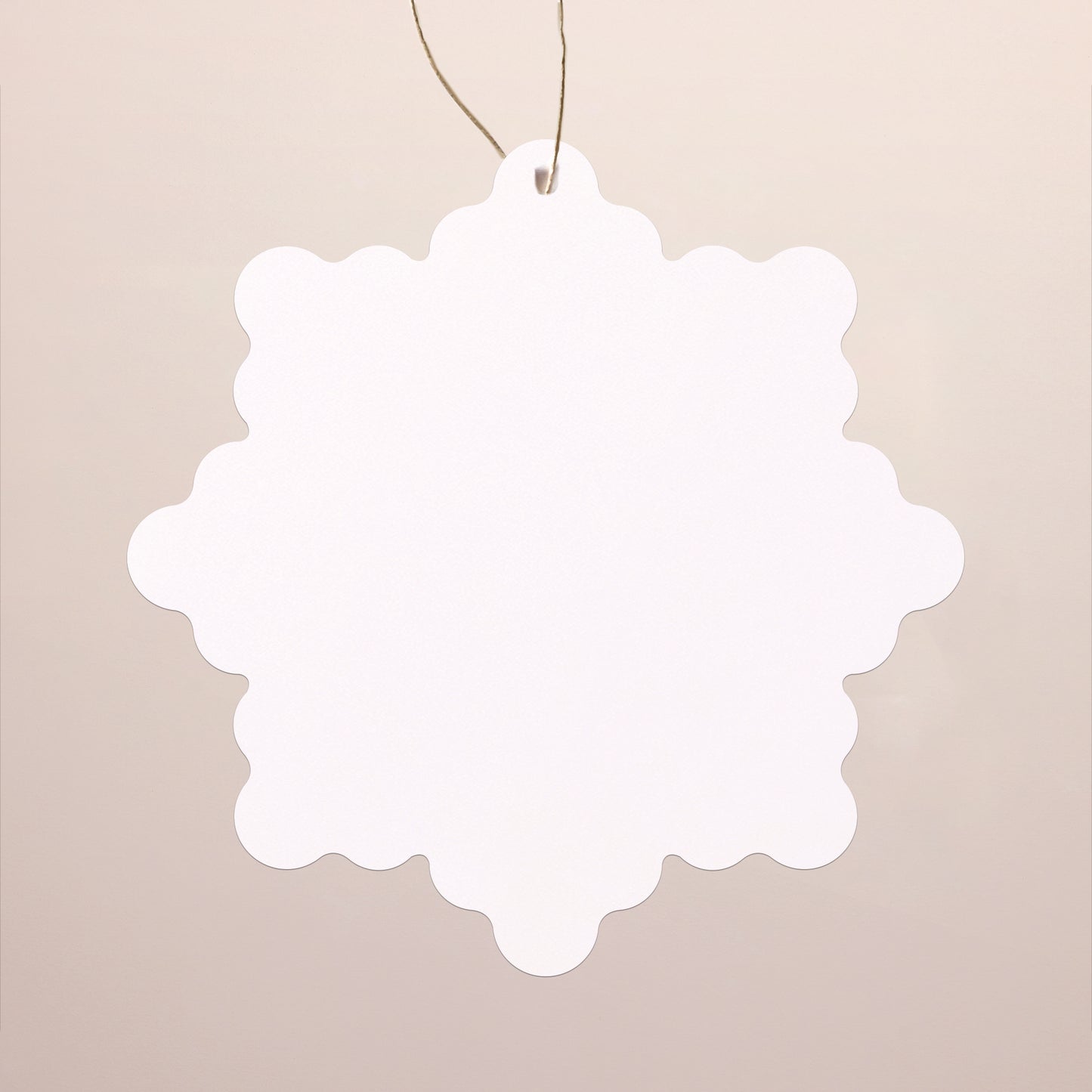 Carte de voeux Fin d'année Flocon à suspendre Do It Yourself III photo N° 2