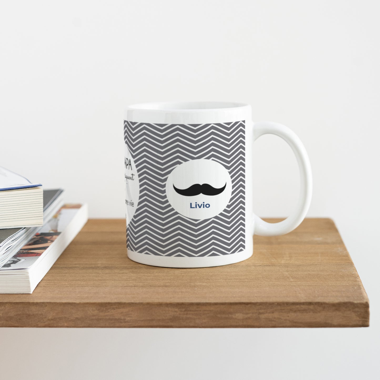 Mug Objets Blanc Chevrons Blancs photo N° 4