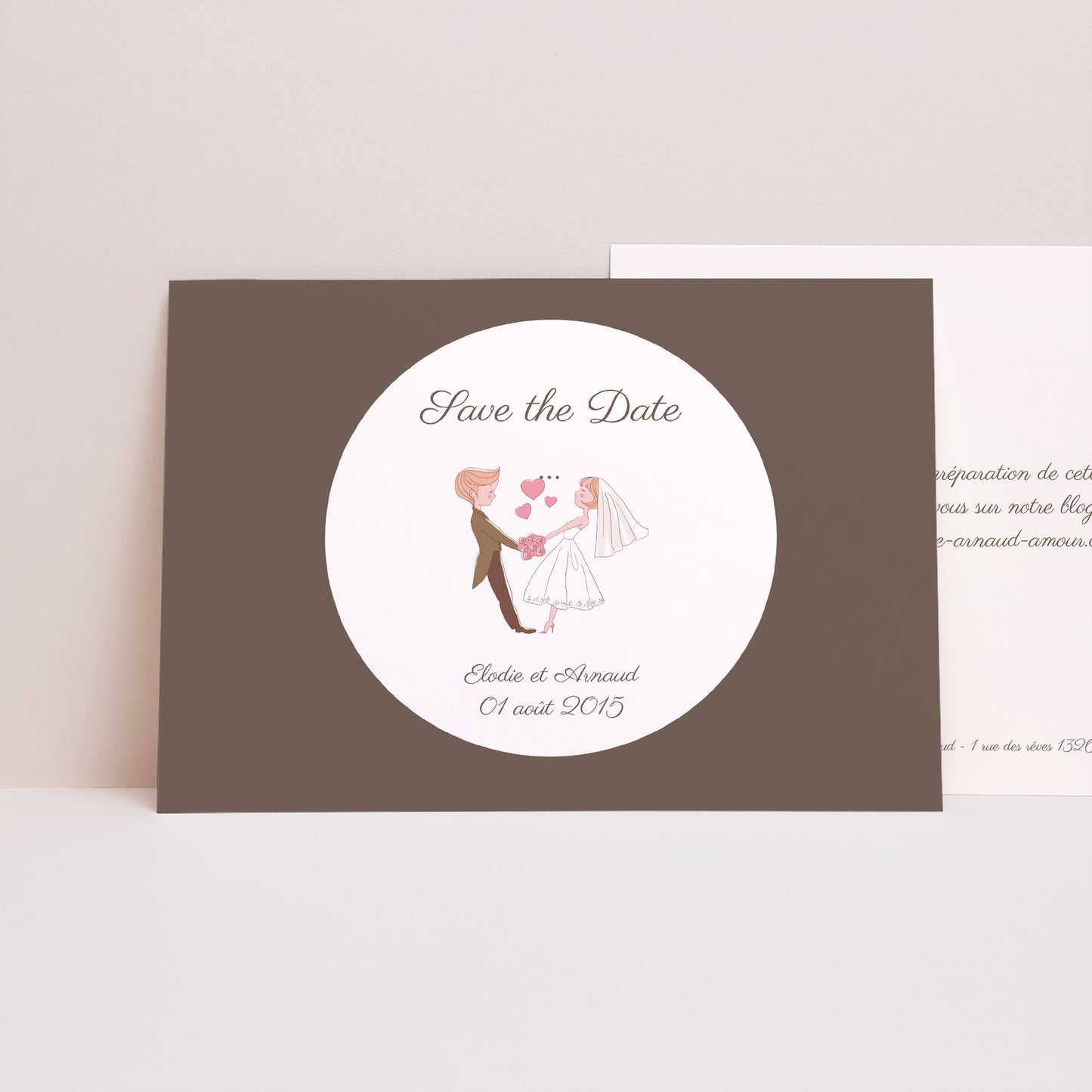 Save the date Mariage Portrait Vive les mariés photo N° 1