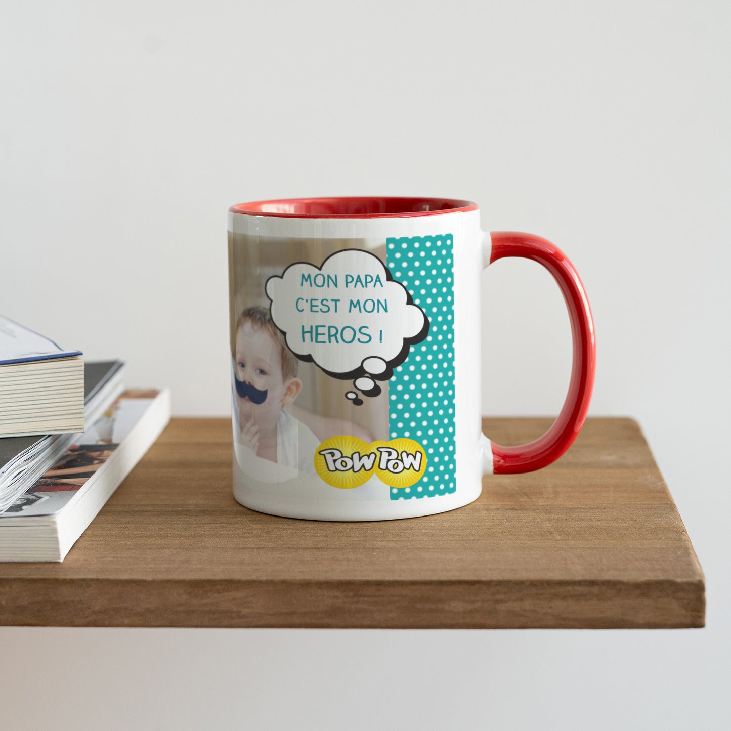 Mug Objets Rouge Super Papa photo N° 4
