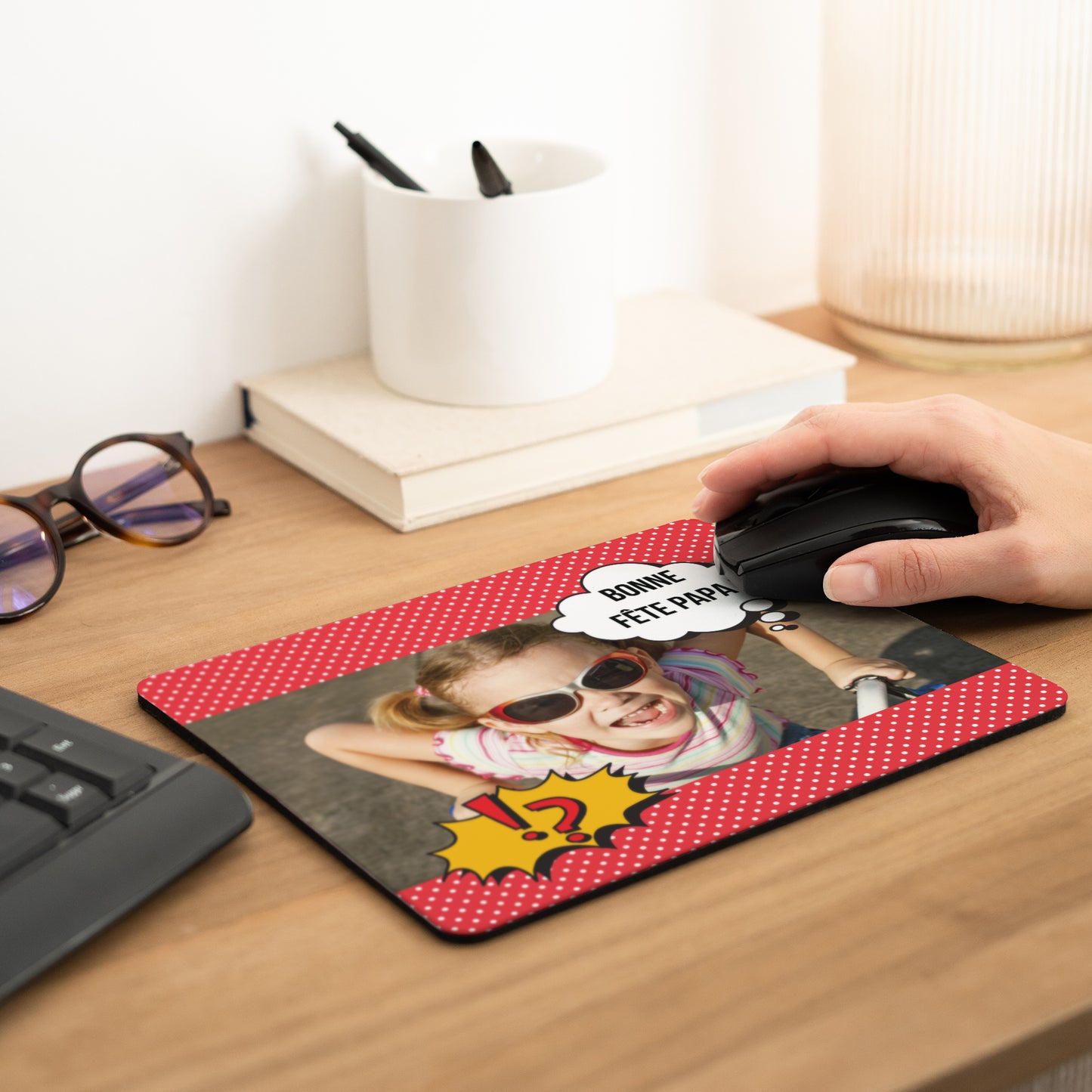 Tapis de souris Objets Rectangle Super Papa photo N° 2