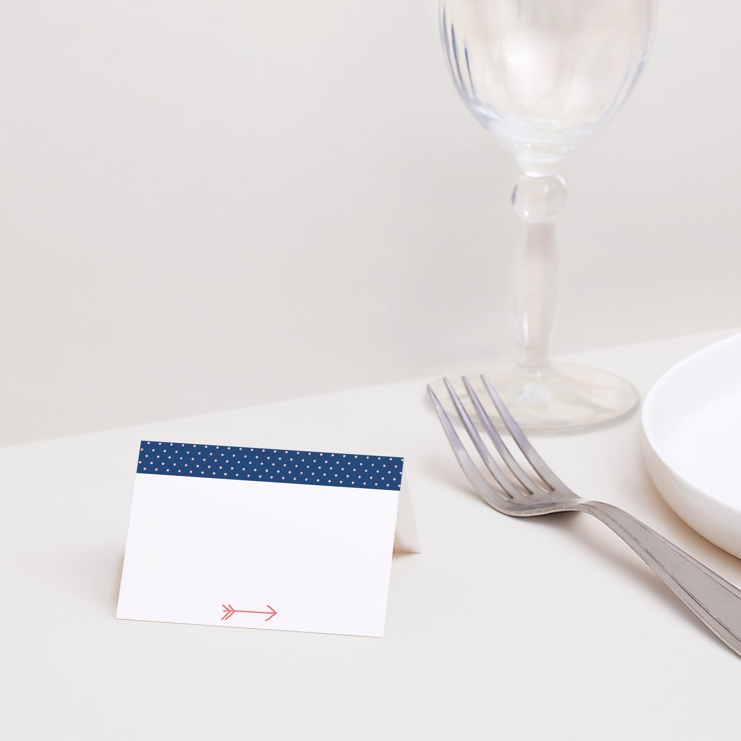 Marque-place Mariage 2 volets Rose, bleu nuit photo N° 2