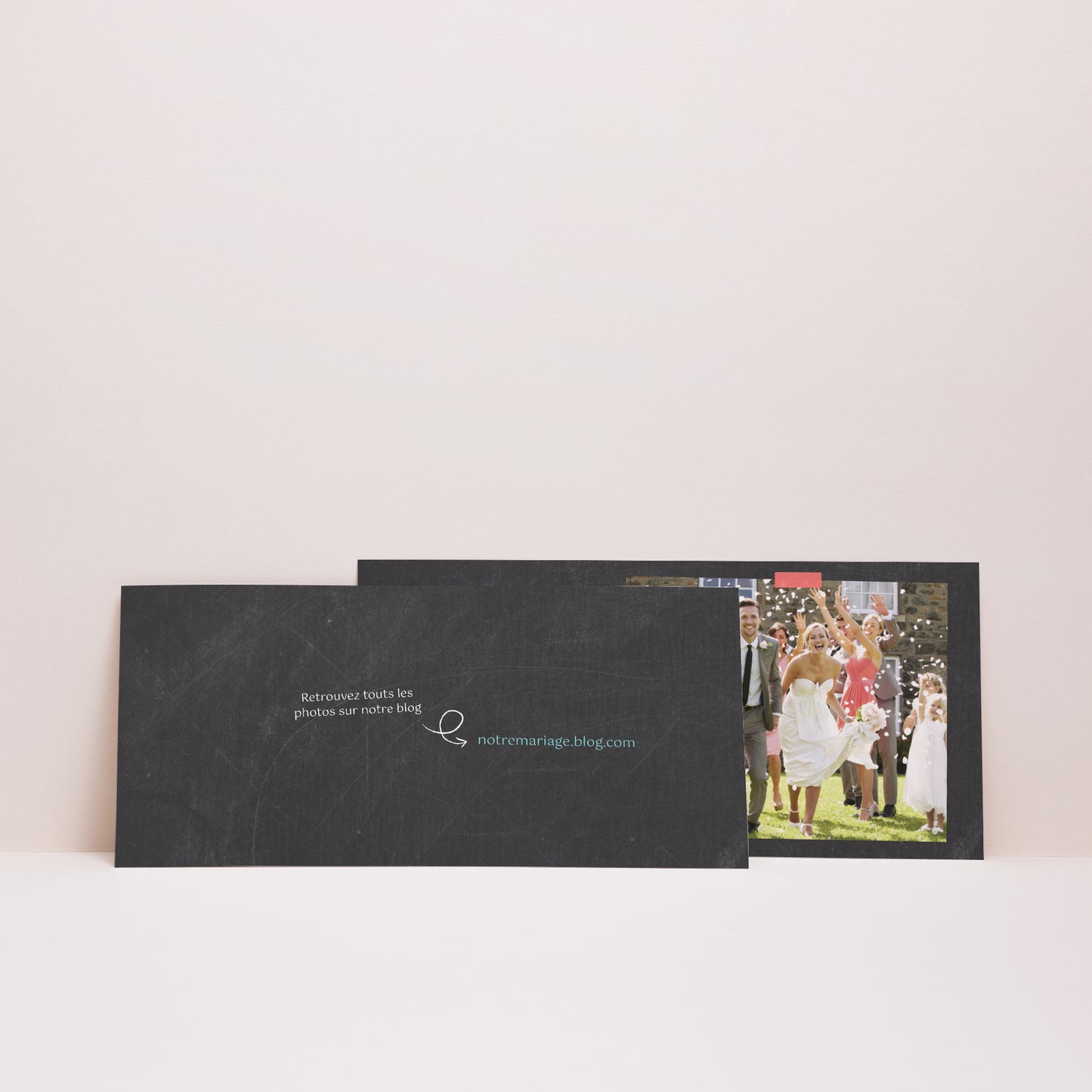 Remerciements Mariage Panoramique paysage Vive les parents photo N° 3