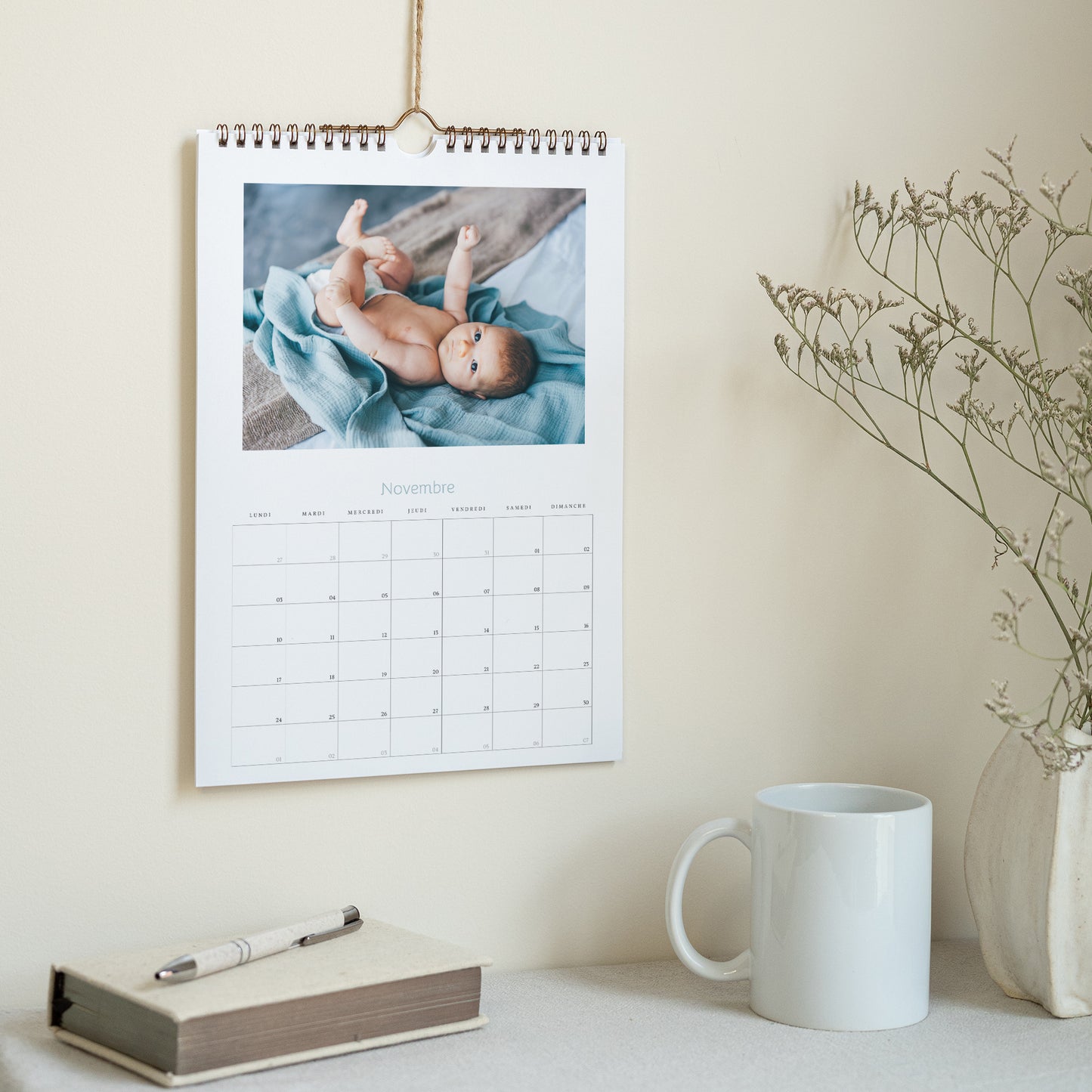 Calendrier Fin d'année Mural A4 Etoiles photo N° 3